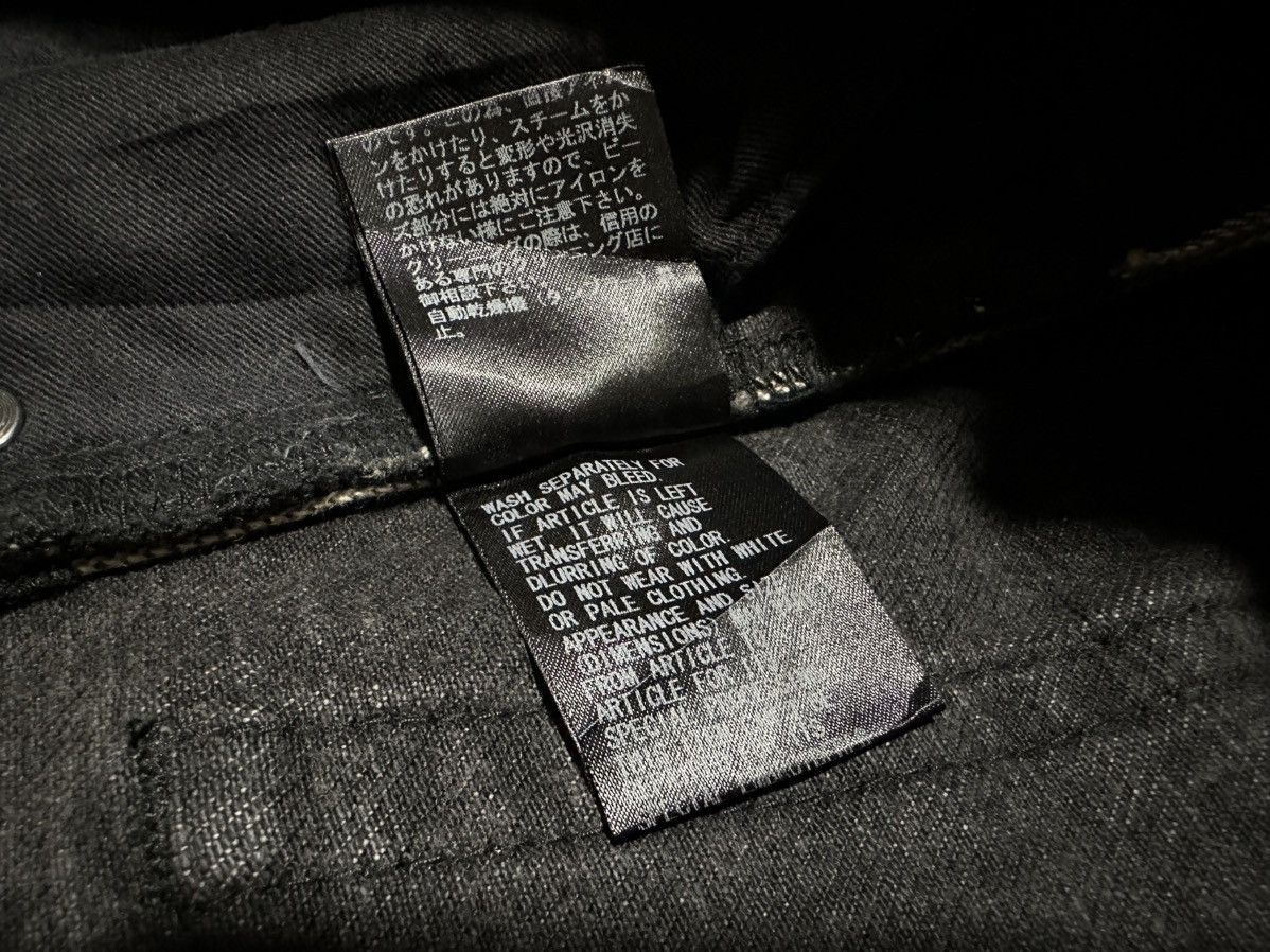Japanese Brand × Jun Takahashi × Undercover 🔥Sick Undercover Black Denim Cut Off Distressed Size US 32 / EU 48 - 16 Thumbnail