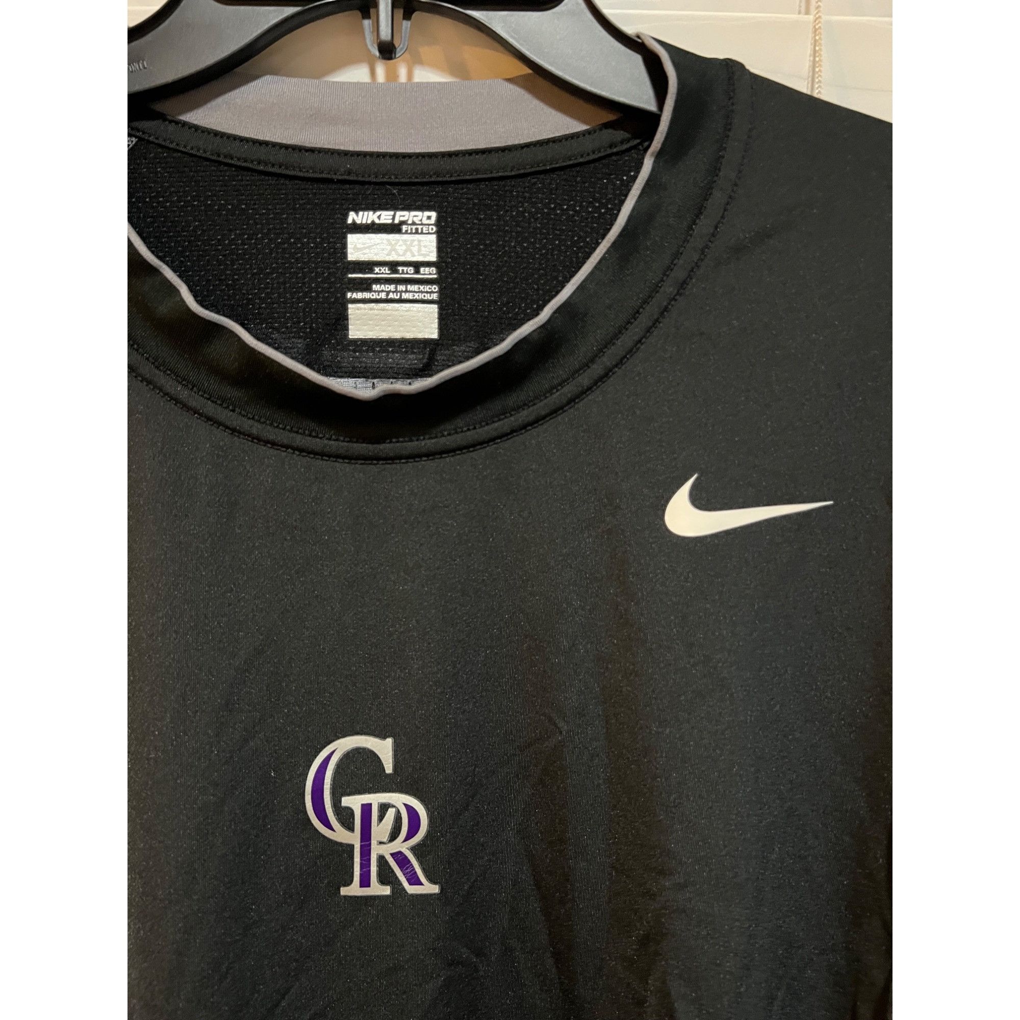 Nike Nike Pro Baseball Colorado Rockies Long Sleeve - Size XXL Size US XXL / EU 58 / 5 - 2 Thumbnail