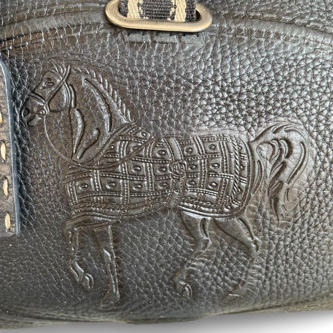 Fendi Fendi - Villa Borghese Selleria Black Leather Shoulder Bag Size ONE SIZE - 3 Thumbnail