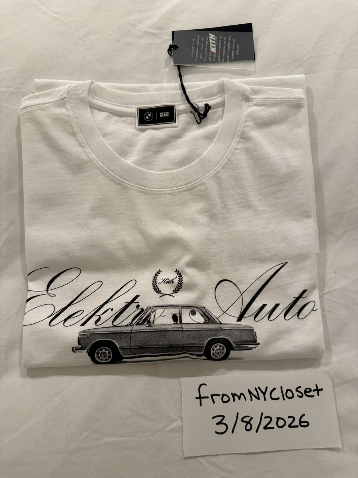 BMW × Kith KITH BMW Electro Auto tee Size US L / EU 52-54 / 3 - 1 Thumbnail