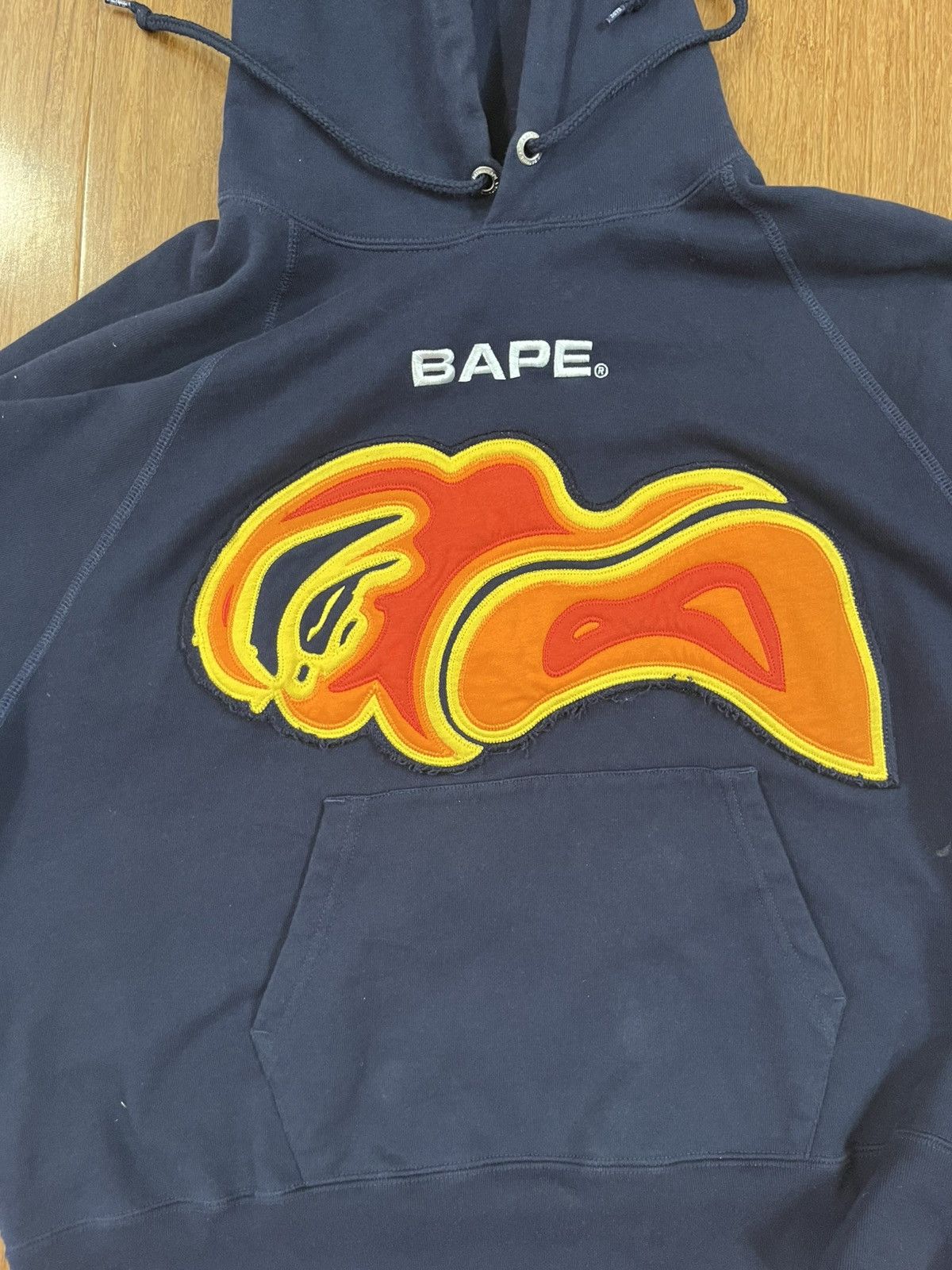 Bape Bape Layered Patch Loose Fit Pullover Hoodie Size US M / EU 48-50 / 2 - 3 Thumbnail