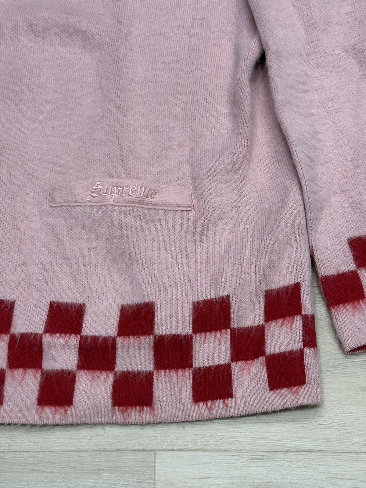 Supreme Supreme Brushed Checkered Cardigan Size US XL / EU 56 / 4 - 4 Thumbnail