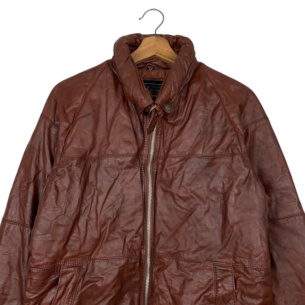 Japanese Brand Volunt Leather Jacket Size US M / EU 48-50 / 2 - 2 Thumbnail