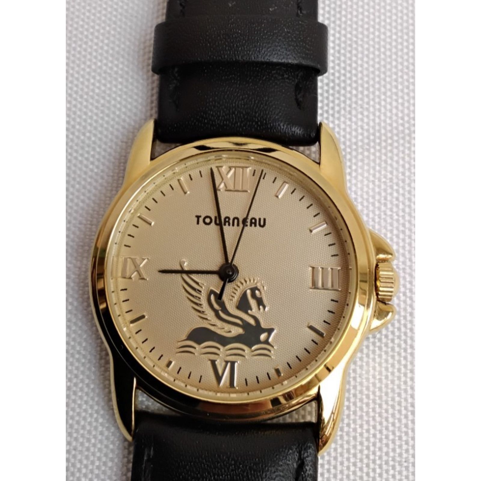Other Tourneau Pegasus Ladies Watch Ltd' Edition Gold Black Band Size ONE SIZE - 3 Thumbnail