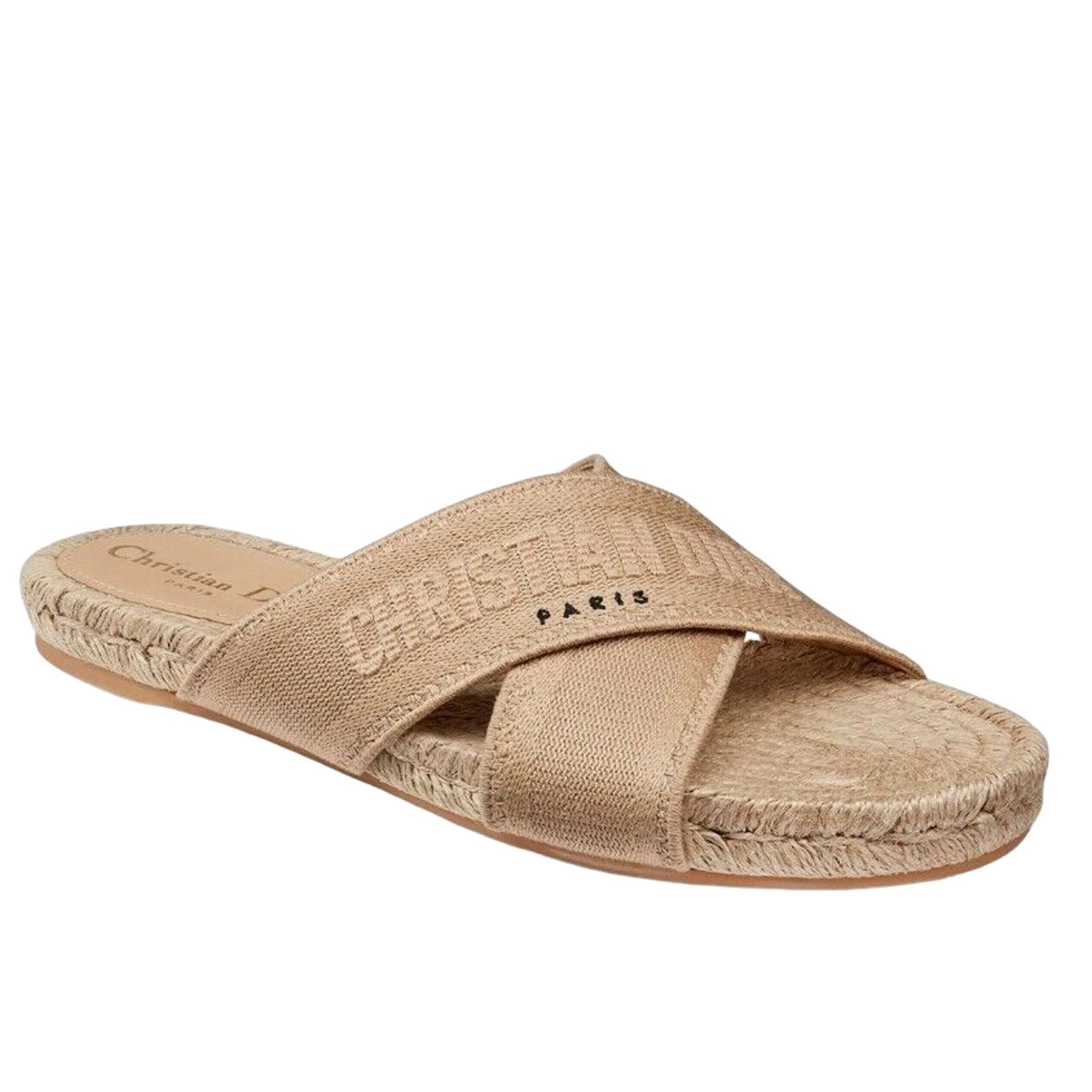 Dior Christian Dior Granville Dway Gold Beige Espadrille Size US 5 / IT 35 - 1 Thumbnail