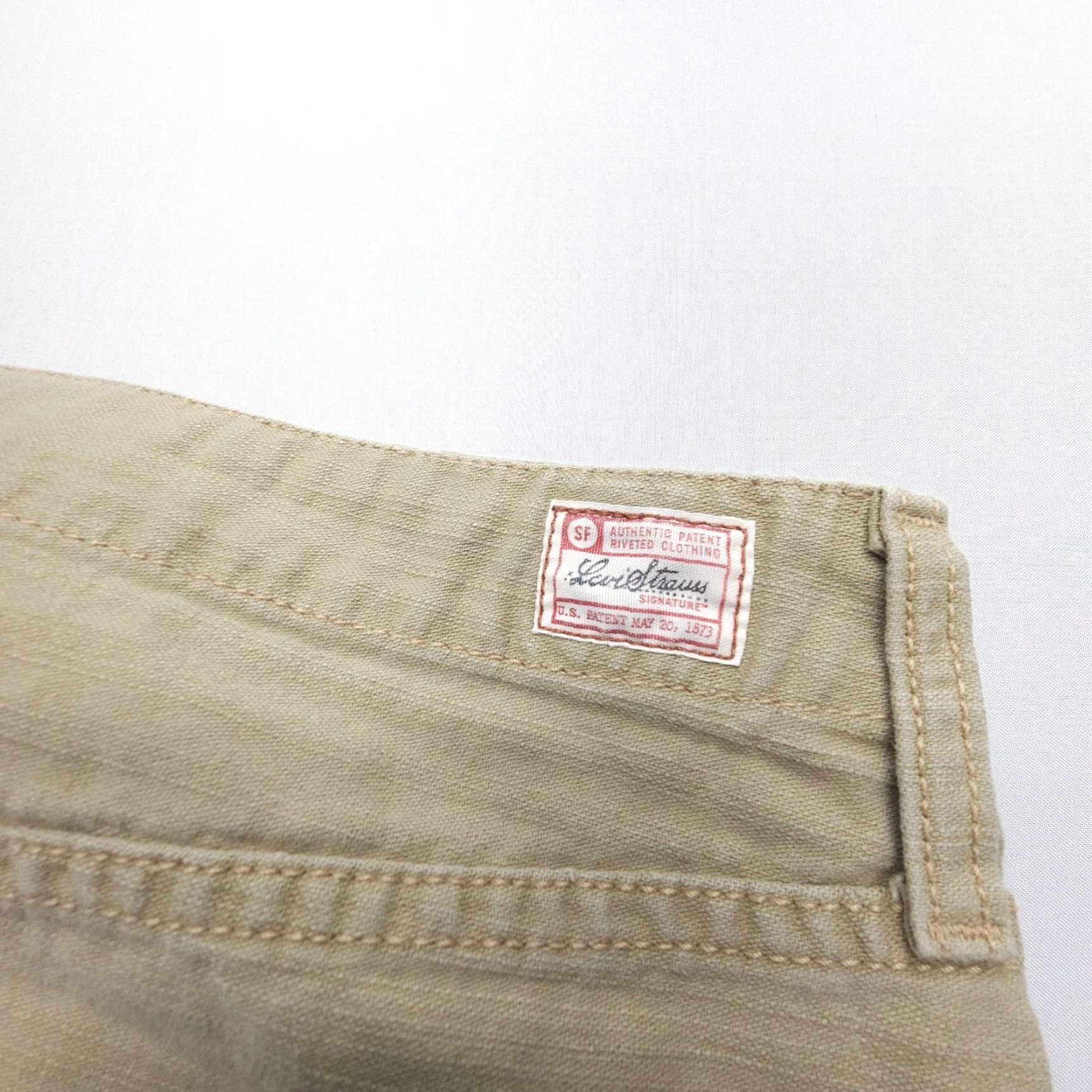 Levi's VINTAGE Levi's Levi's Strauss Maxi Cargo Skirt Womens 16 Tan Front Slit Long Y2K 2000's Size 38" / US 16 / IT 52 - 8 Thumbnail
