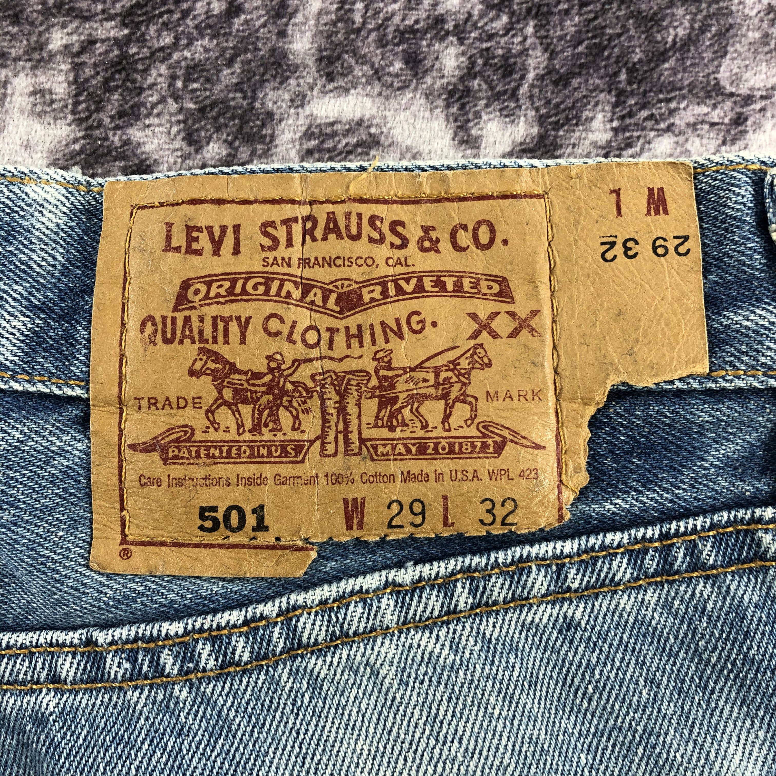 Levi's Vintage 90s Levis 501 Jeans-JM2721 Size US 28 / EU 44 - 6 Thumbnail