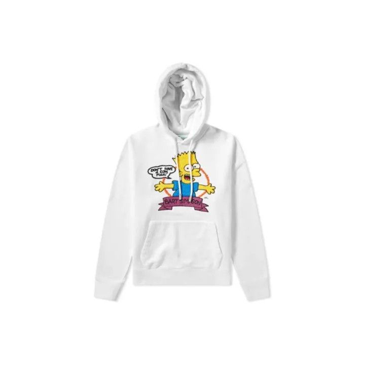 Off White Bart Simpson Off-White Bart Simpson Graphic Hoodie 0079