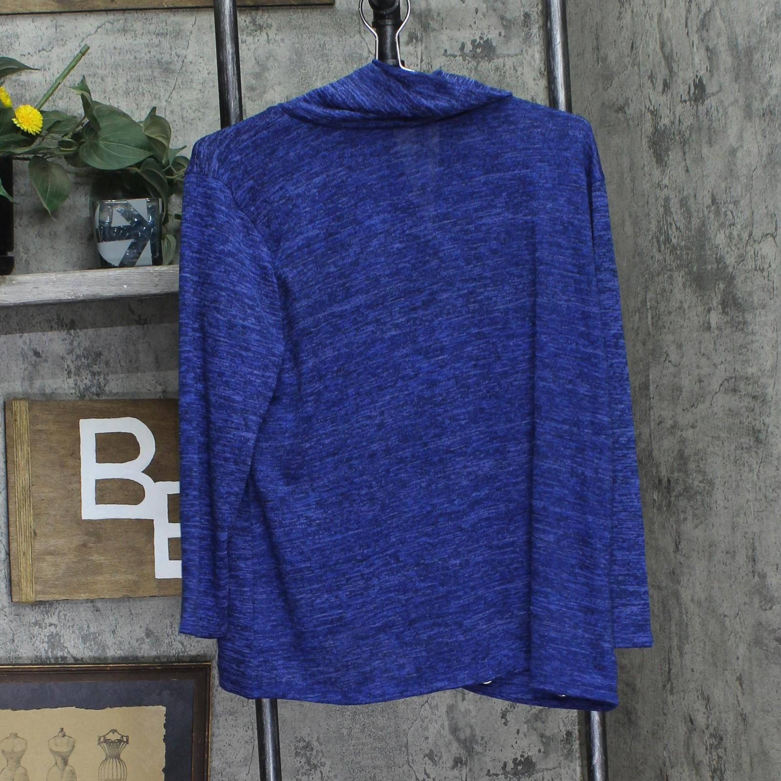Other Nwt Ny Collection Crossover Top With Grommets Royal Blue 1x Size XL / US 12-14 / IT 48-50 - 2 Thumbnail