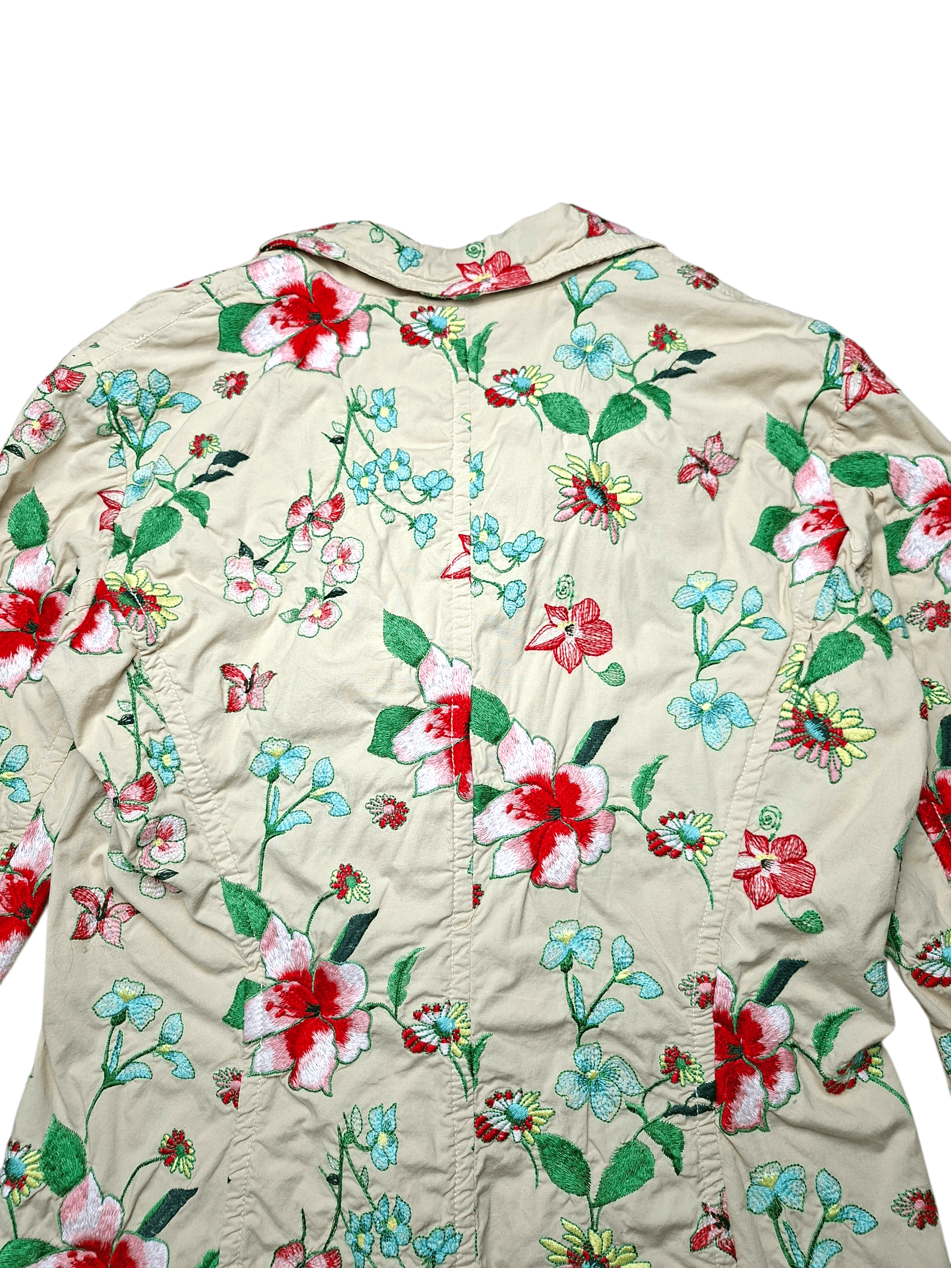 Johnny Was Johnny Was Embroidered Floral Trench Coat Made in USA Size S / US 4 / IT 40 - 6 Thumbnail