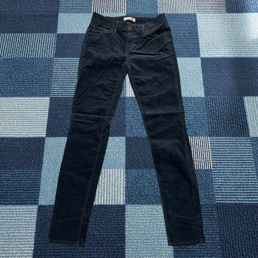 Ann Taylor Ann Taylor Loft Pants Womens 25/0 Corduroy Modern Skinny Deep Pacific Teal Pockets Size 42" / US 20 - 1 Thumbnail