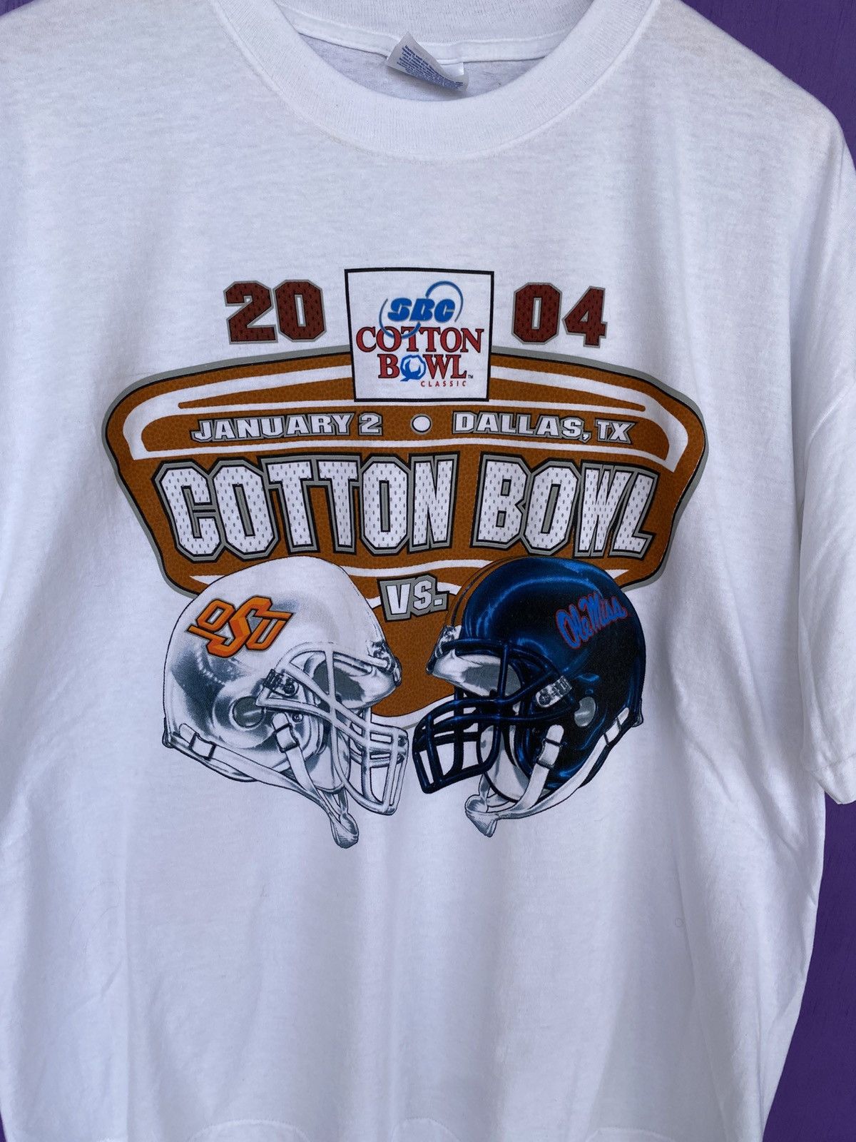 Other Vintage 2004 Cotton bowl OSU vs Ole miss t-shirt Size US XL / EU 56 / 4 - 3 Thumbnail