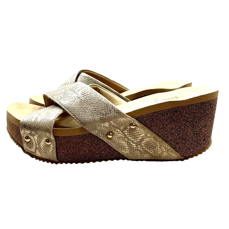 Other VERY VOLATILE Women's Size 6 NEW Gold Print Platform Sandals Size US 6 / IT 36 - 5 Thumbnail