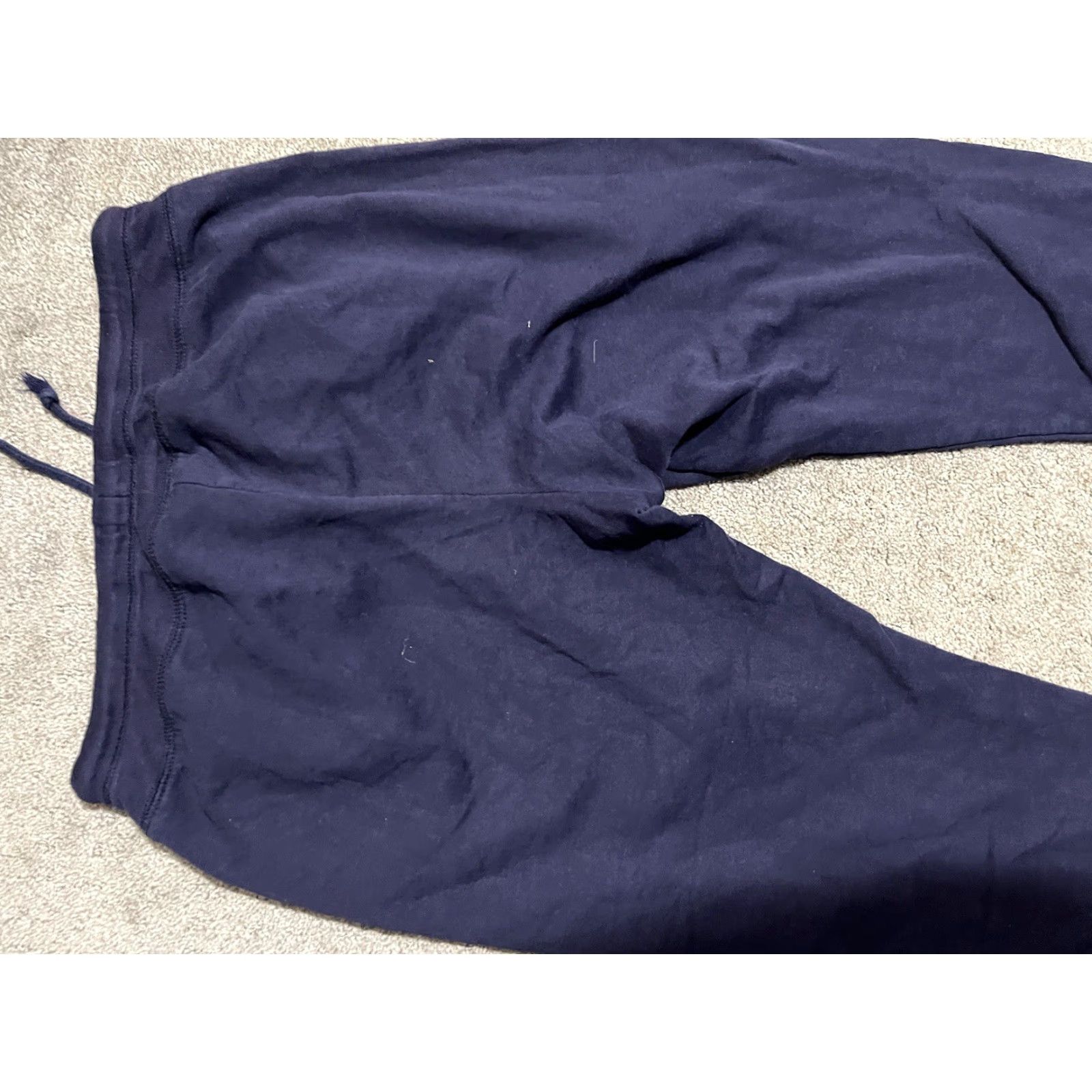 Gap VINTAGE Women’s Gap SweatPants Navy Blue Logo Solid Size Medium Lounge Size 32" / US 10 / IT 46 - 4 Thumbnail