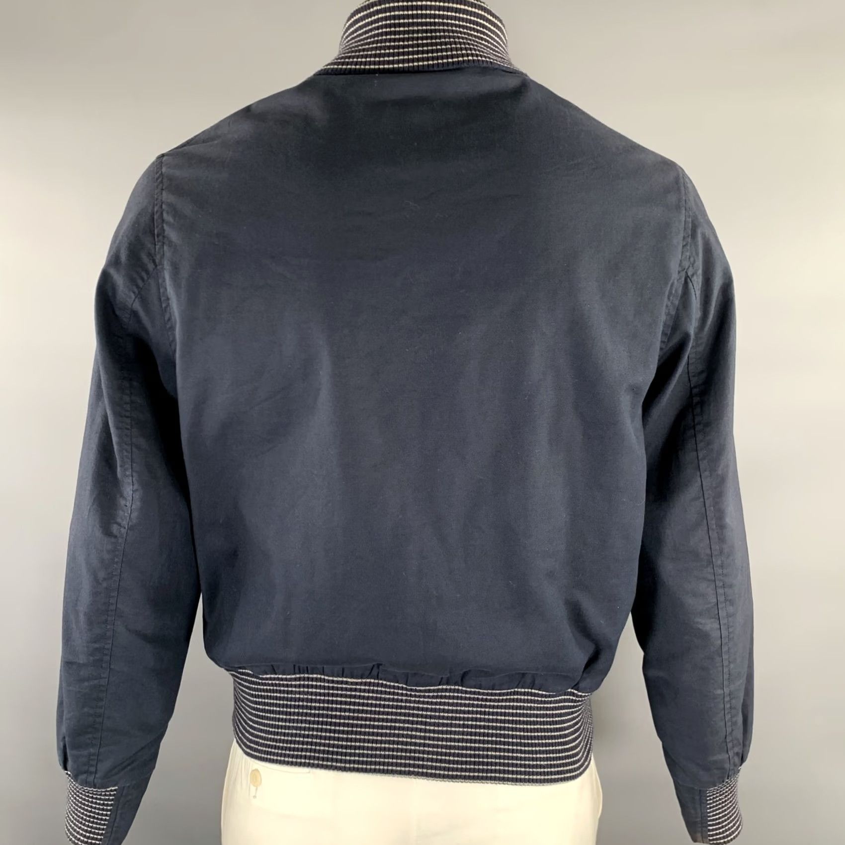 Golden Bear GOLDEN BEAR Navy Cotton Bomber Jacket M Size Mens Jacket Size US M / EU 48-50 / 2 - 4 Thumbnail