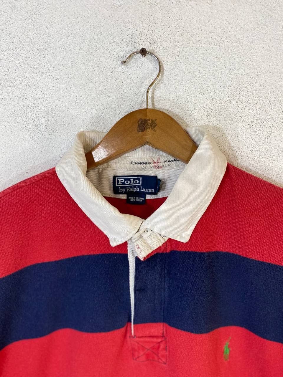 Polo Ralph Lauren vintage polo ralph lauren striped polo tee Size US XXL / EU 58 / 5 - 2 Thumbnail