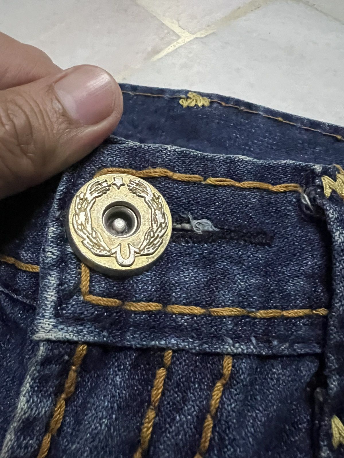 True Religion 💥Flare💥Twist Leg True Religion Billy Giant Big T Jeans Size US 34 / EU 50 - 12 Thumbnail