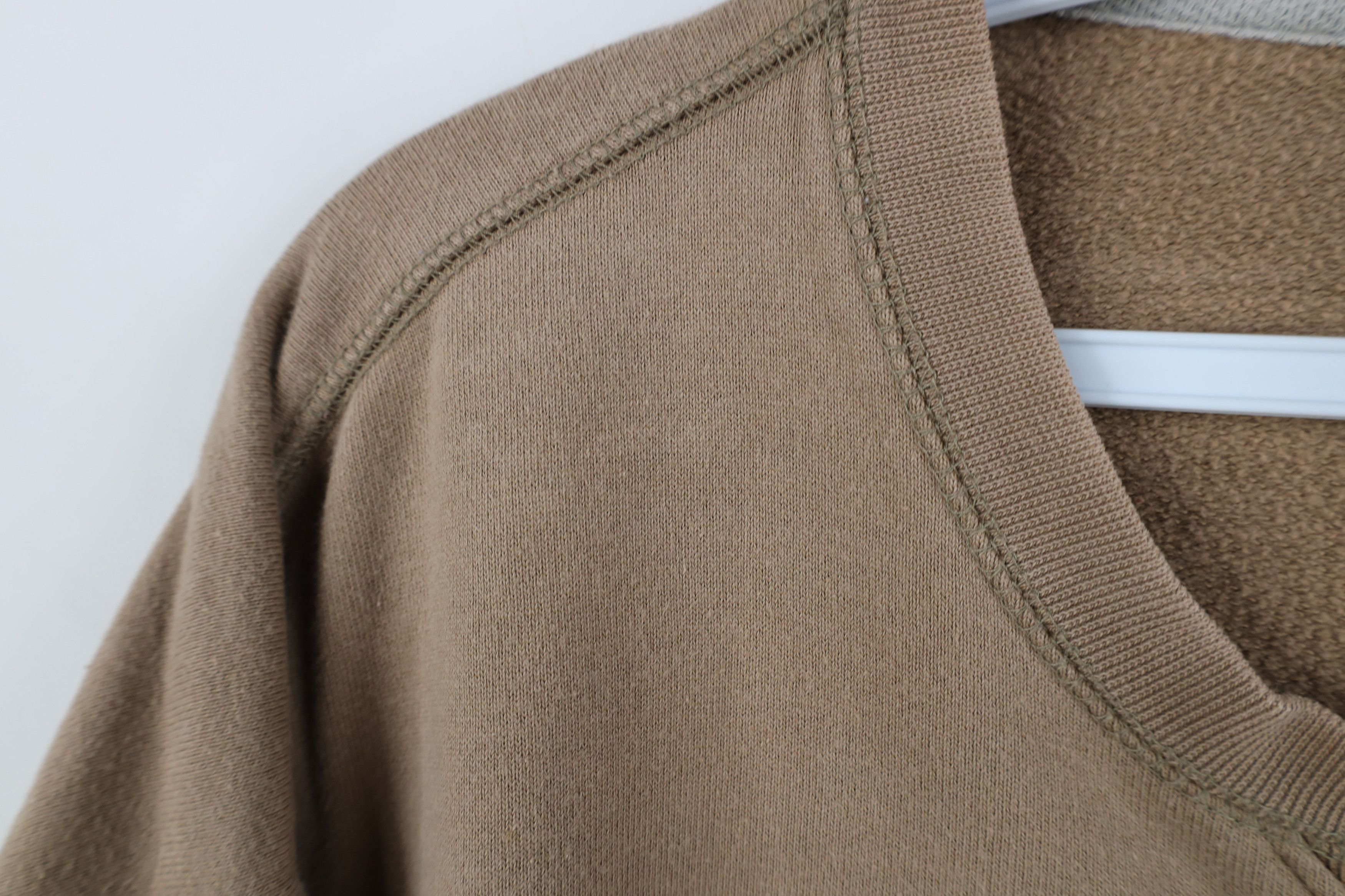 Vintage Vintage 90s Streetwear Faded Blank Crewneck Sweatshirt Brown Size US M / EU 48-50 / 2 - 5 Thumbnail