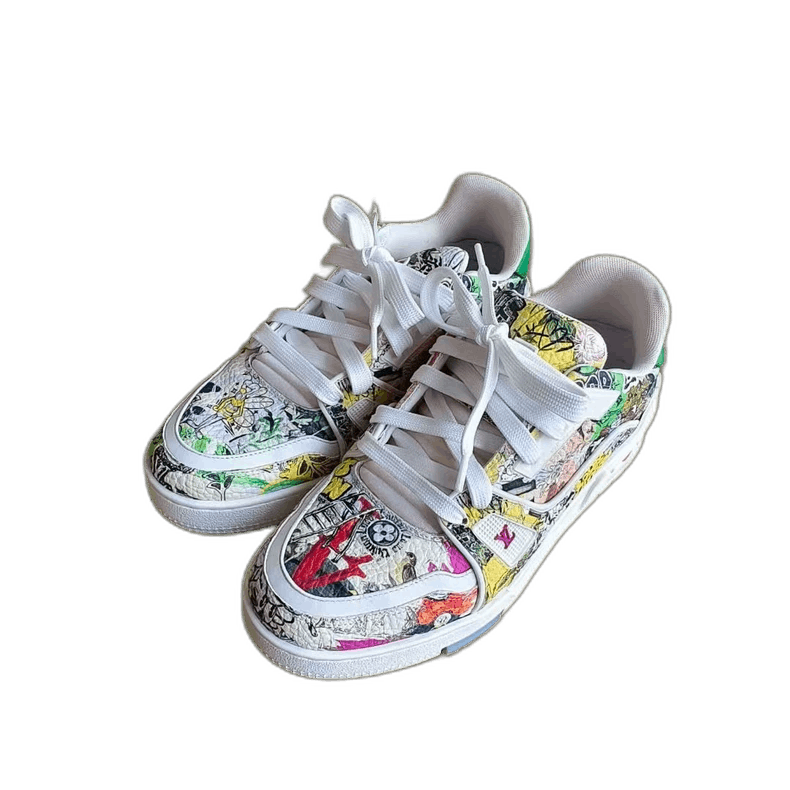Louis Vuitton louis vuitton trainer low-top stylish sneakers Size US 5.5 / EU 38 - 1 Thumbnail