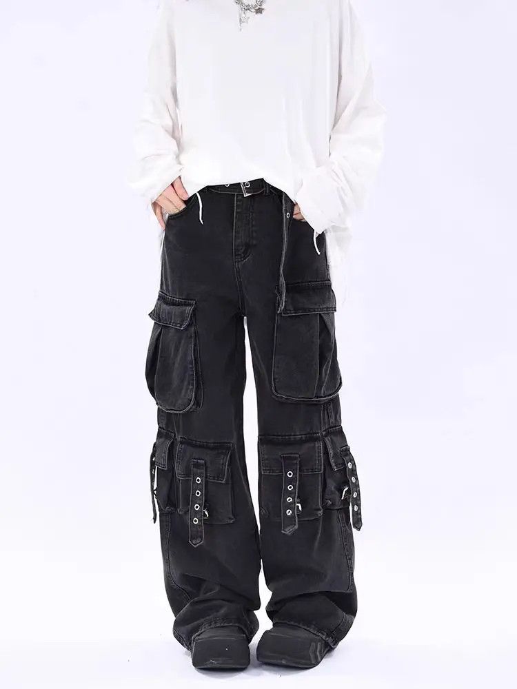 Designer × Japanese Brand Vintage Streetwear Hip Hop Loose Casual Pants Size US 31 - 1 Thumbnail
