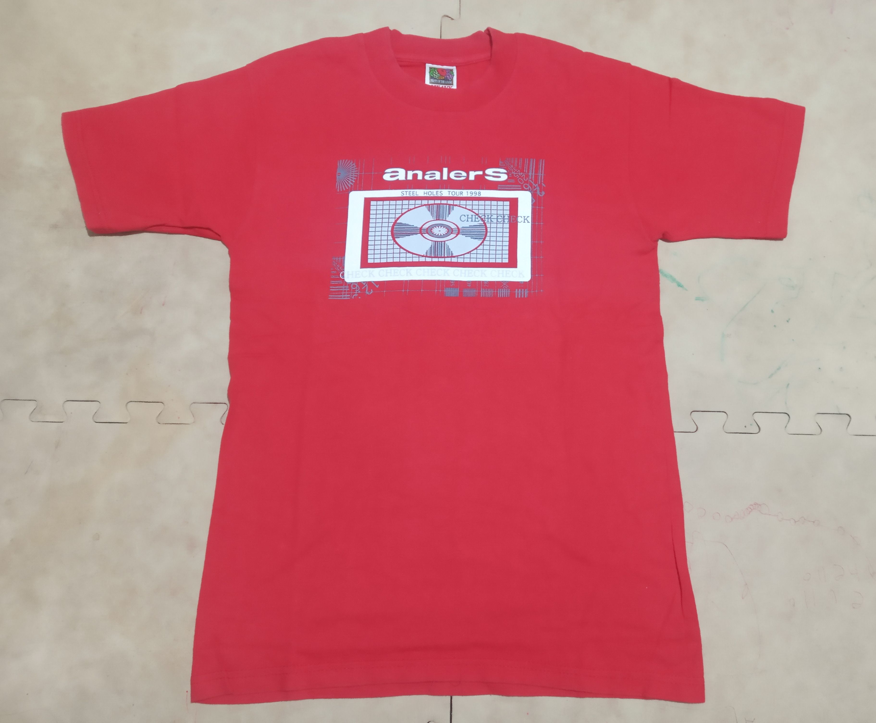 Band Tees Analers "Steel Hole Tour 1998" Small Red Size US S / EU 44-46 / 1 - 1 Thumbnail