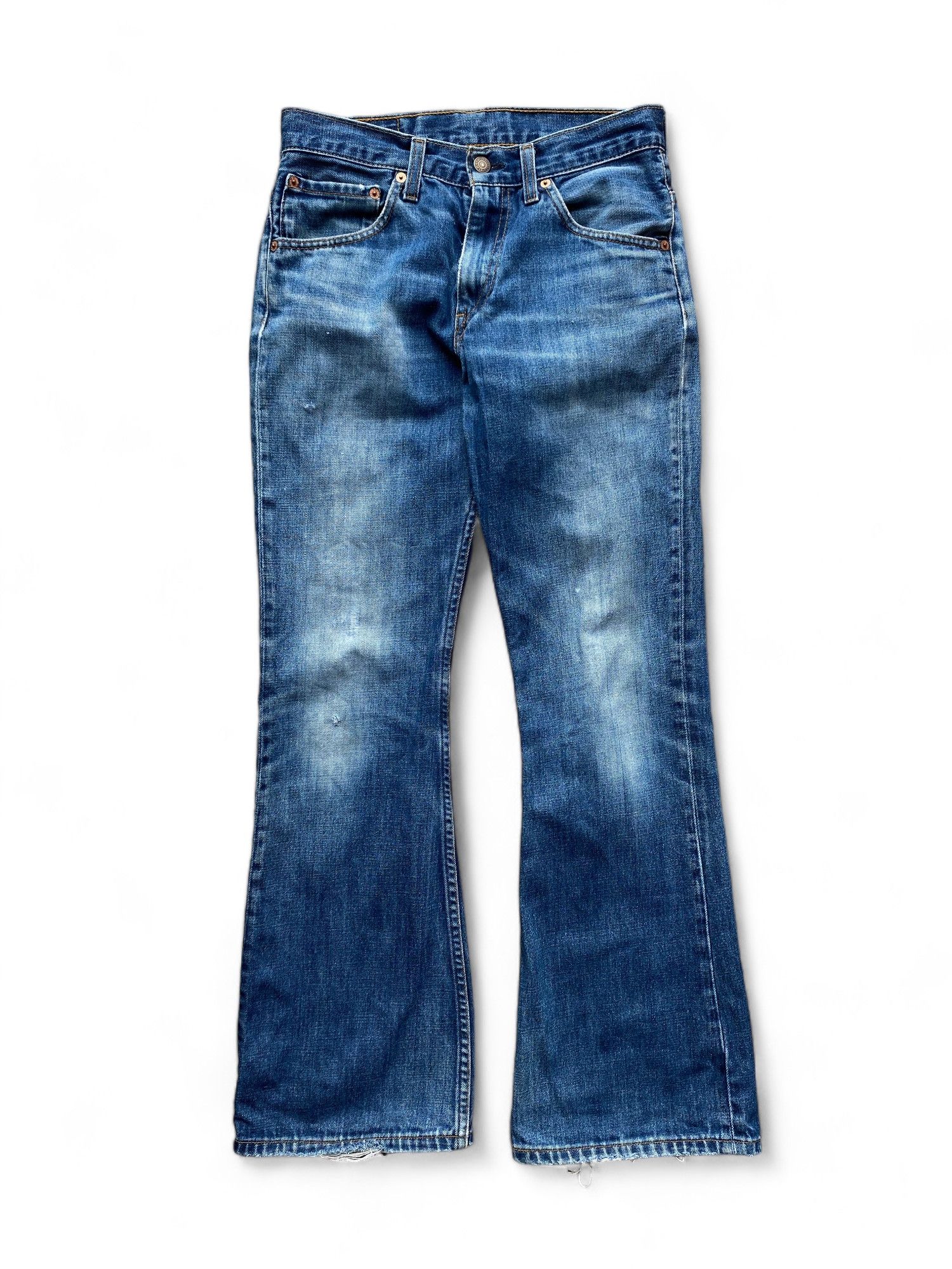 Levi's × Vintage Vintage Levi's Boot Cut Distressed Jeans Y2K Size 29" - 1 Thumbnail