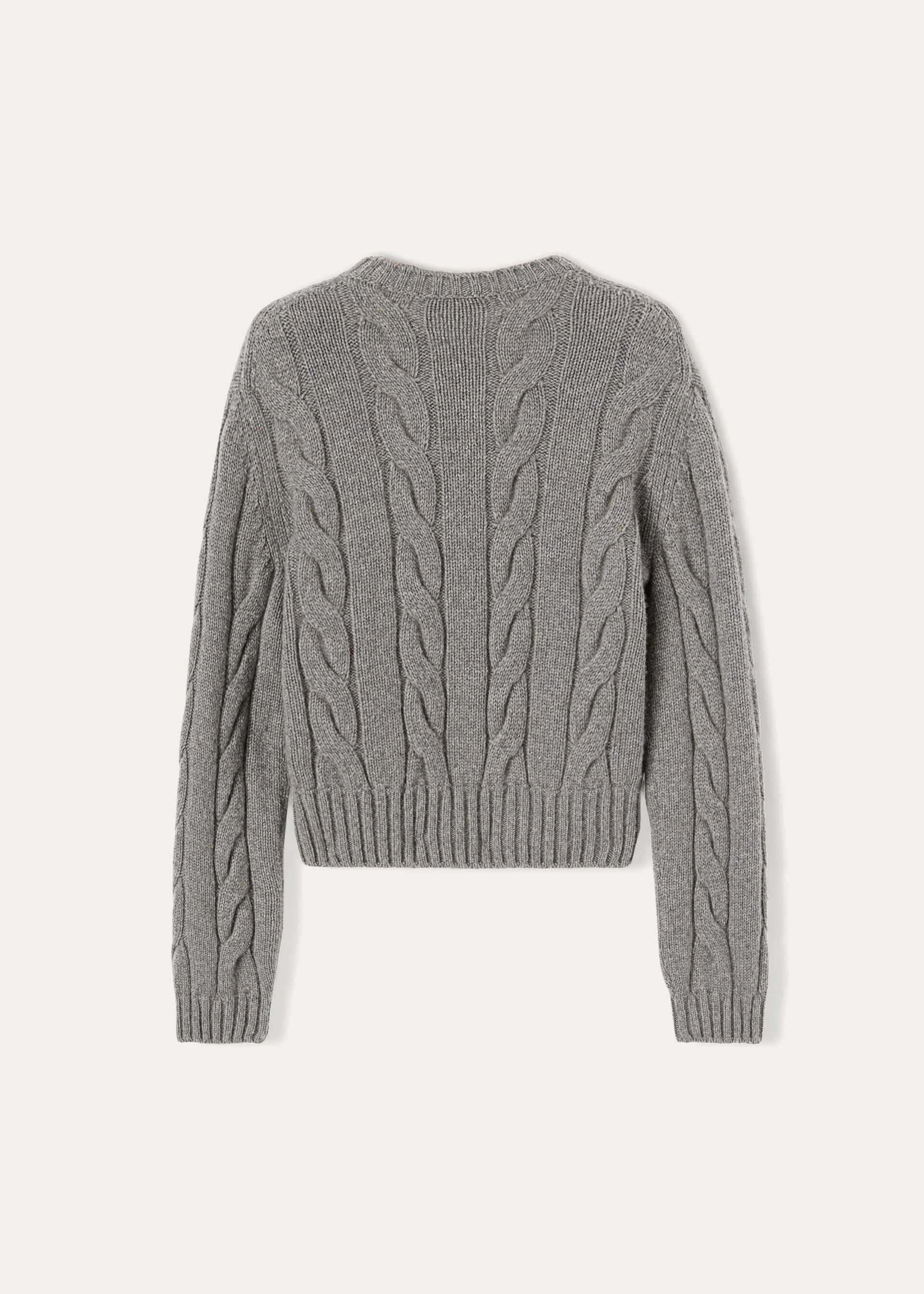 Loro Piana o1srvl11e0824 Napier Crewneck Cashmere Sweater in Grey Size M / US 6-8 / IT 42-44 - 2 Thumbnail