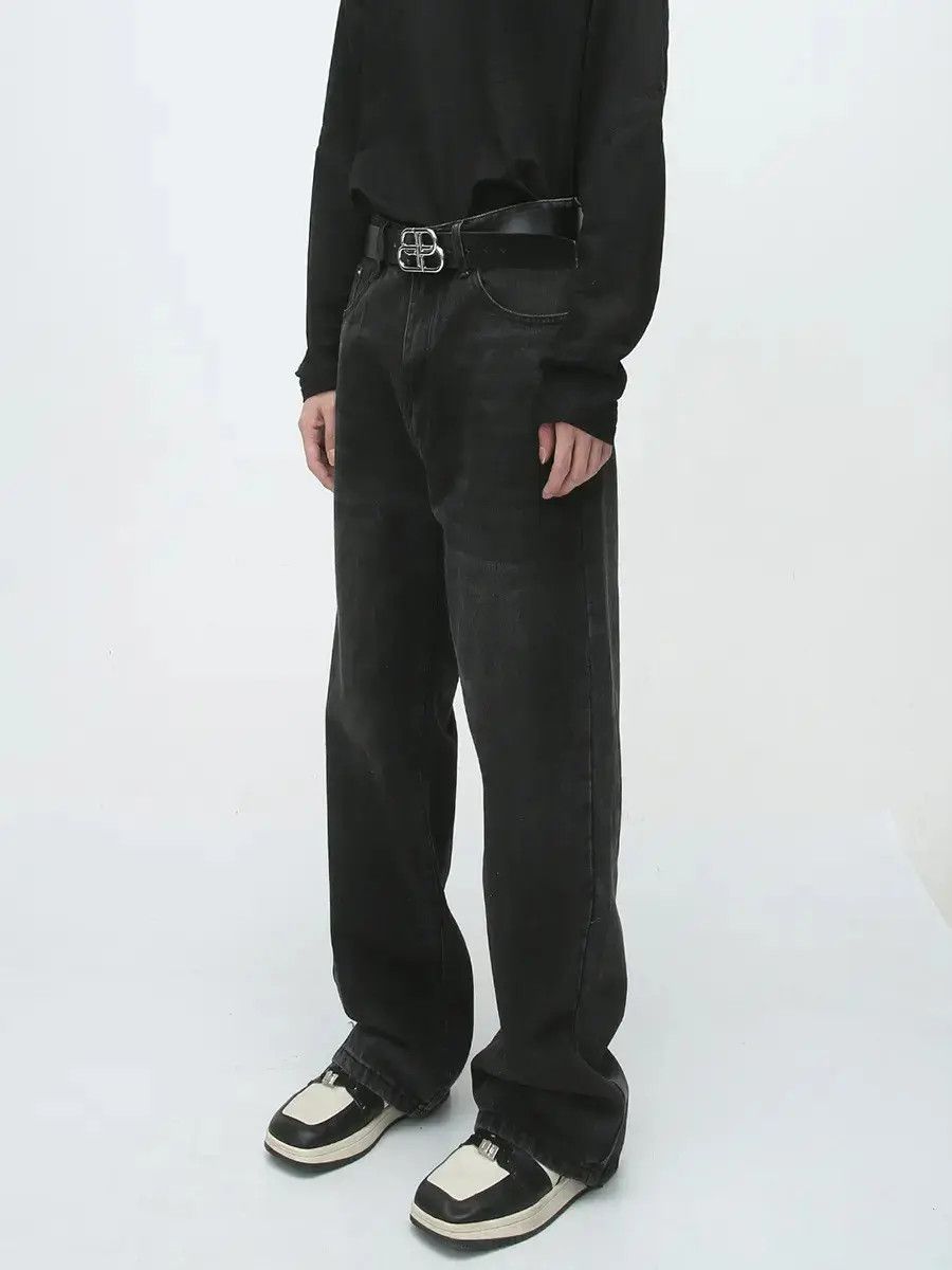 Japanese Brand Retro loose high street straight leg jeans Size US 32 / EU 48 - 1 Thumbnail