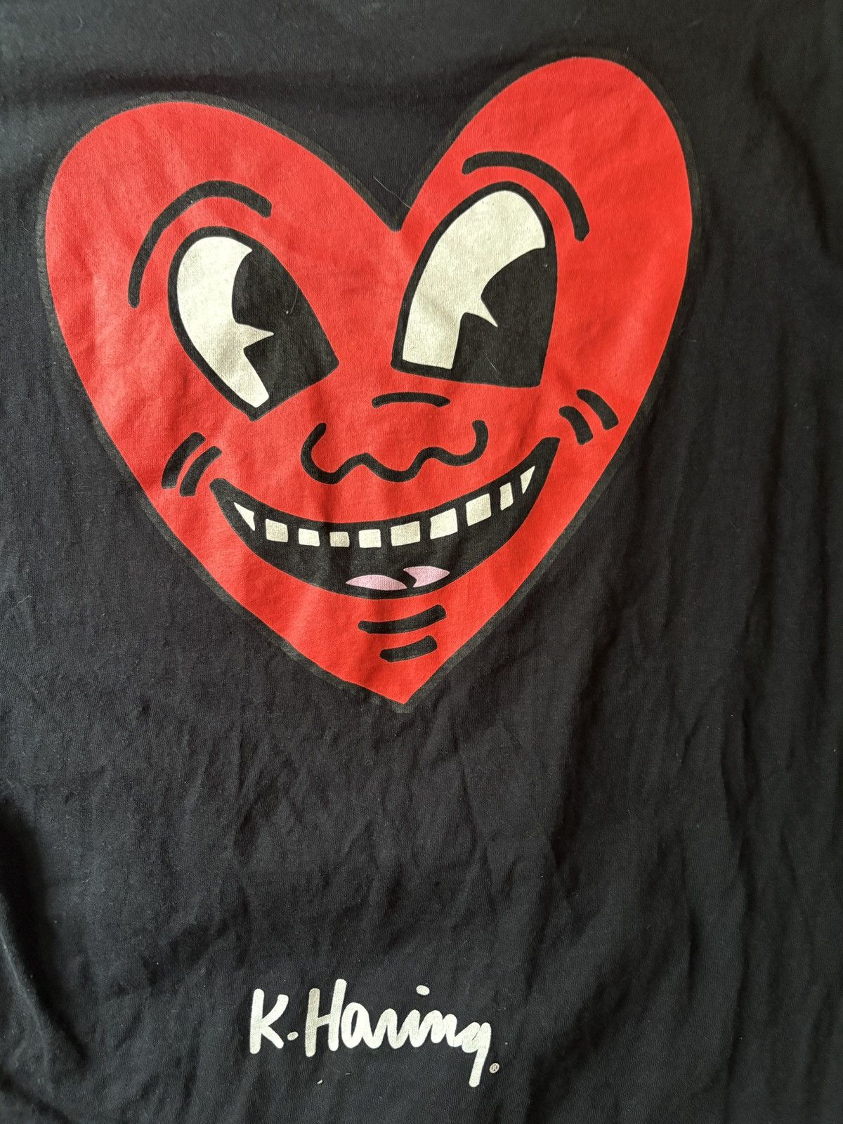 Keith Haring Keith Haring Black Heart Tee Size US L / EU 52-54 / 3 - 5 Thumbnail