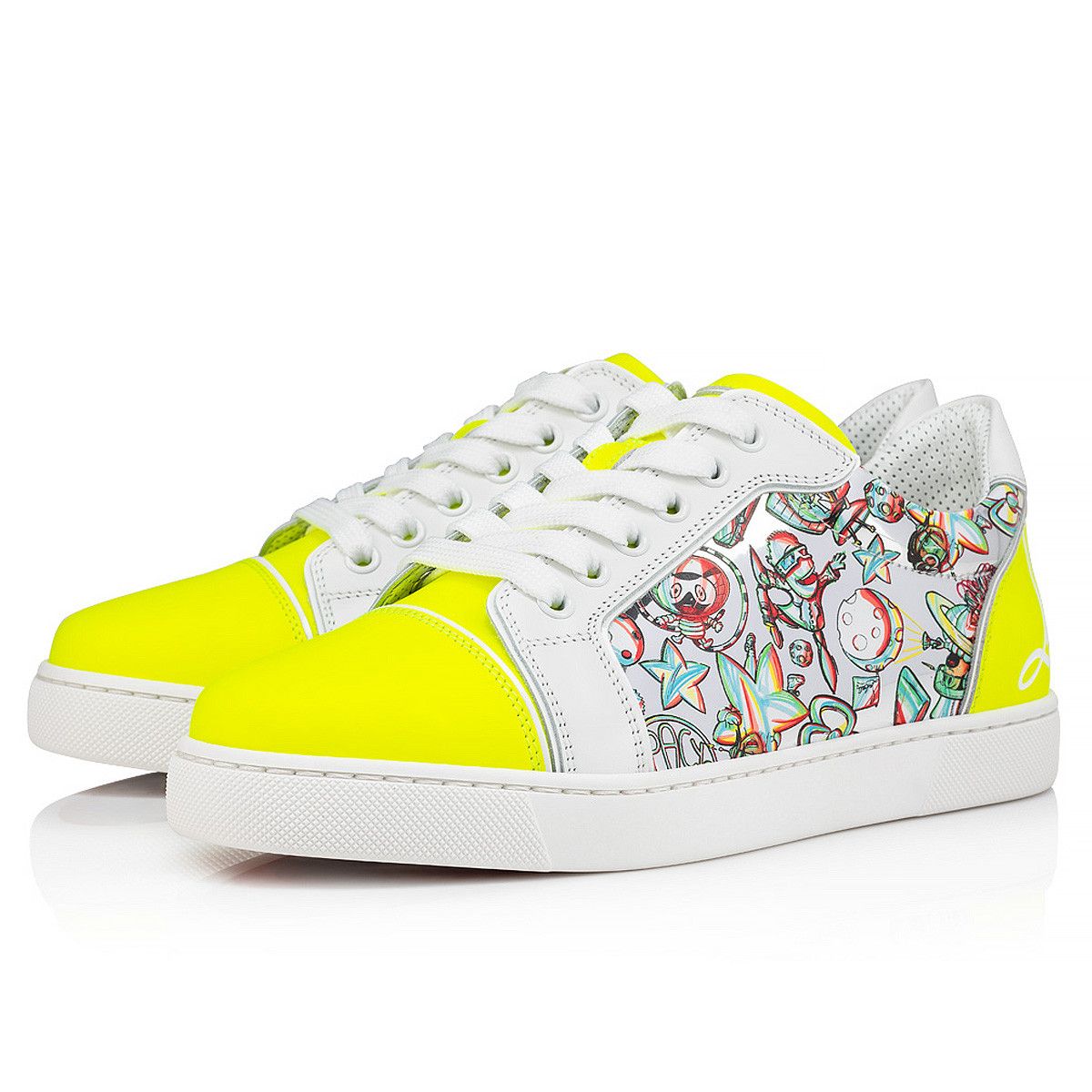 Christian Louboutin o1s1wg110924 Fun Louis Junior Low Top Sneaker in Yellow Size US 11 / EU 44 - 1 Thumbnail