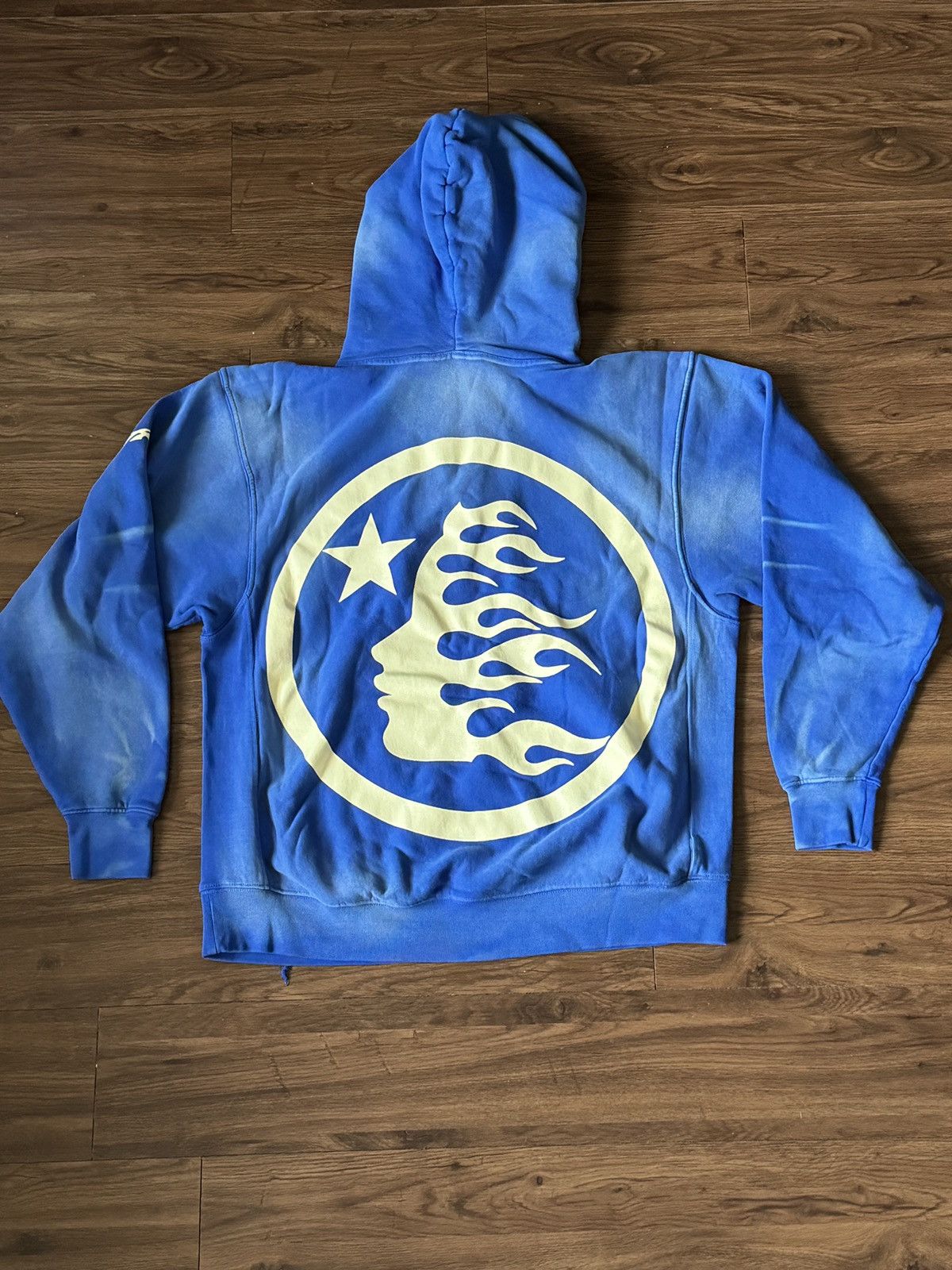 image of Hellstar No Guts No Glory! Hoodie Blue L New | Ships Asap, Men's (Size Large)