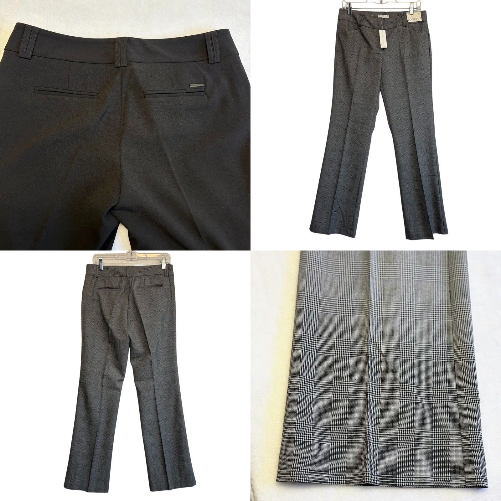 Vintage VINTAGE New York & Company Dress Pants Bootcut Mid Rise Waist 30 Black 4 Womens Pants NWT Stretch Flat Front 32 Inseam Regular 90s Work Size 27" / US 4 / IT 40 - 8 Thumbnail