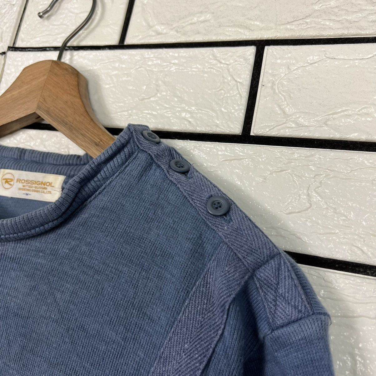 Japanese Brand ROSSIGNOL Mitsui-Bussan Crewneck Sweatshirt #4230-C193 Size US M / EU 48-50 / 2 - 6 Thumbnail