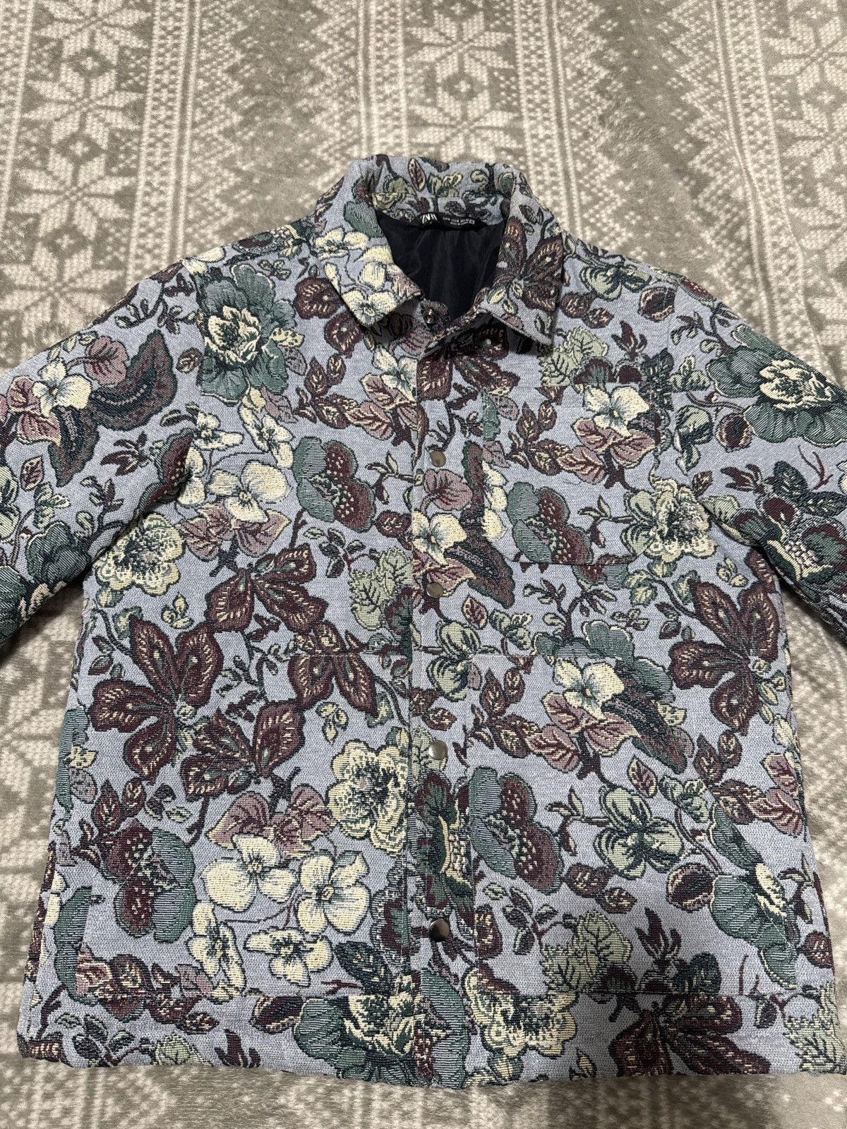Zara Floral Jacket Size US M / EU 48-50 / 2 - 2 Thumbnail