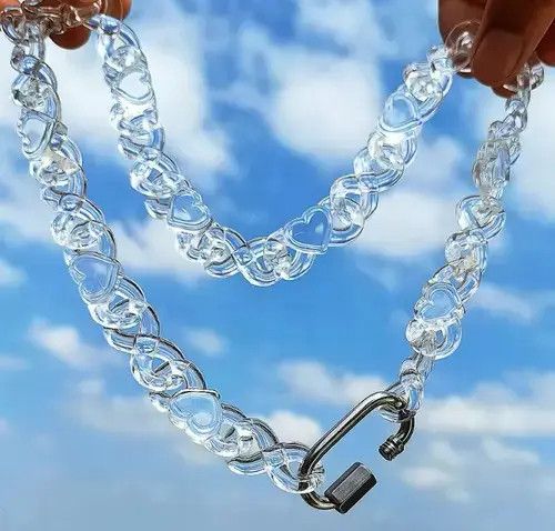 Jewelry Tamaki x Koike Clear Love Heart Chain Nwcklace Size ONE SIZE - 5 Thumbnail