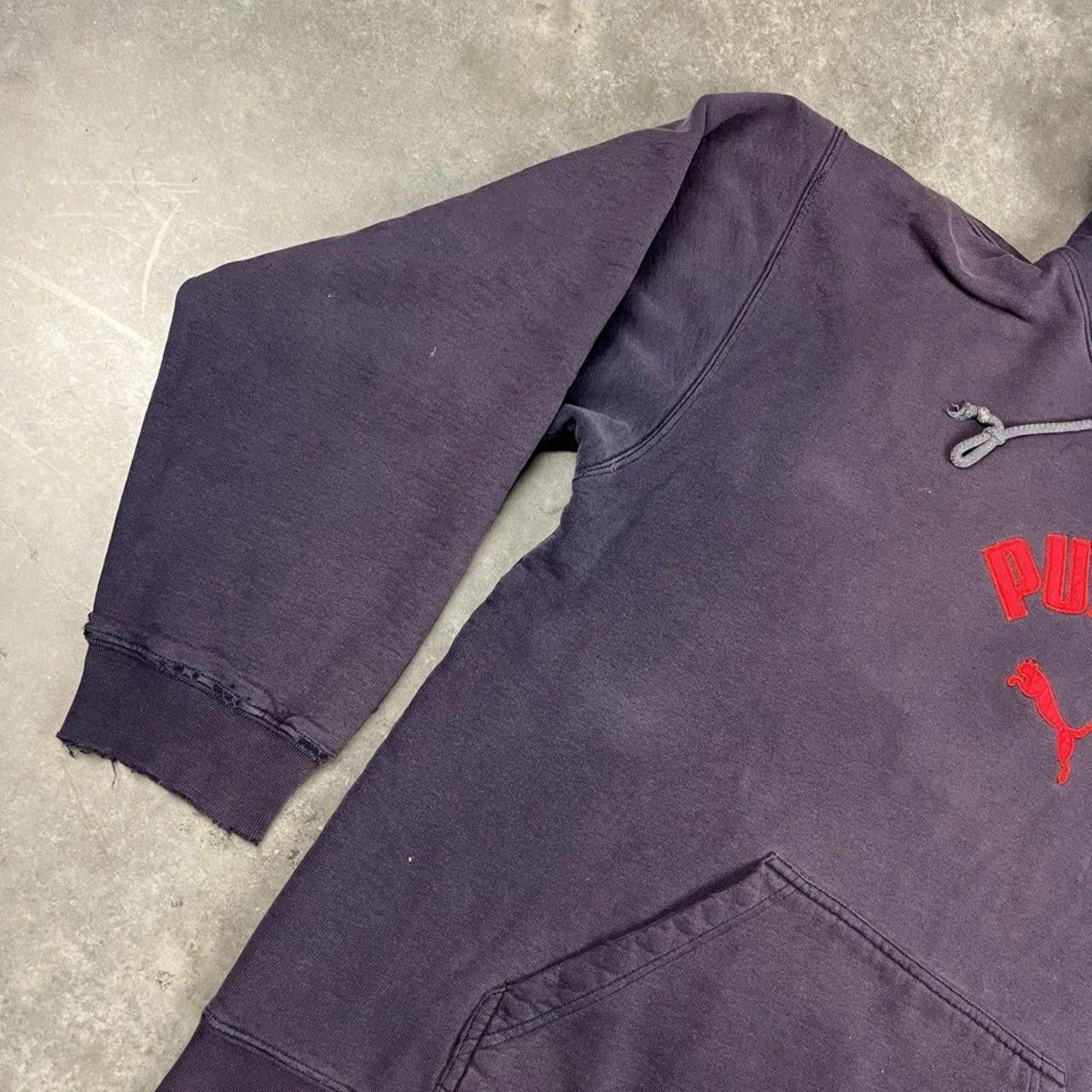 Puma True Vintage 90s Puma Two-Tone Hoodie Distressed Faded Size US L / EU 52-54 / 3 - 4 Thumbnail