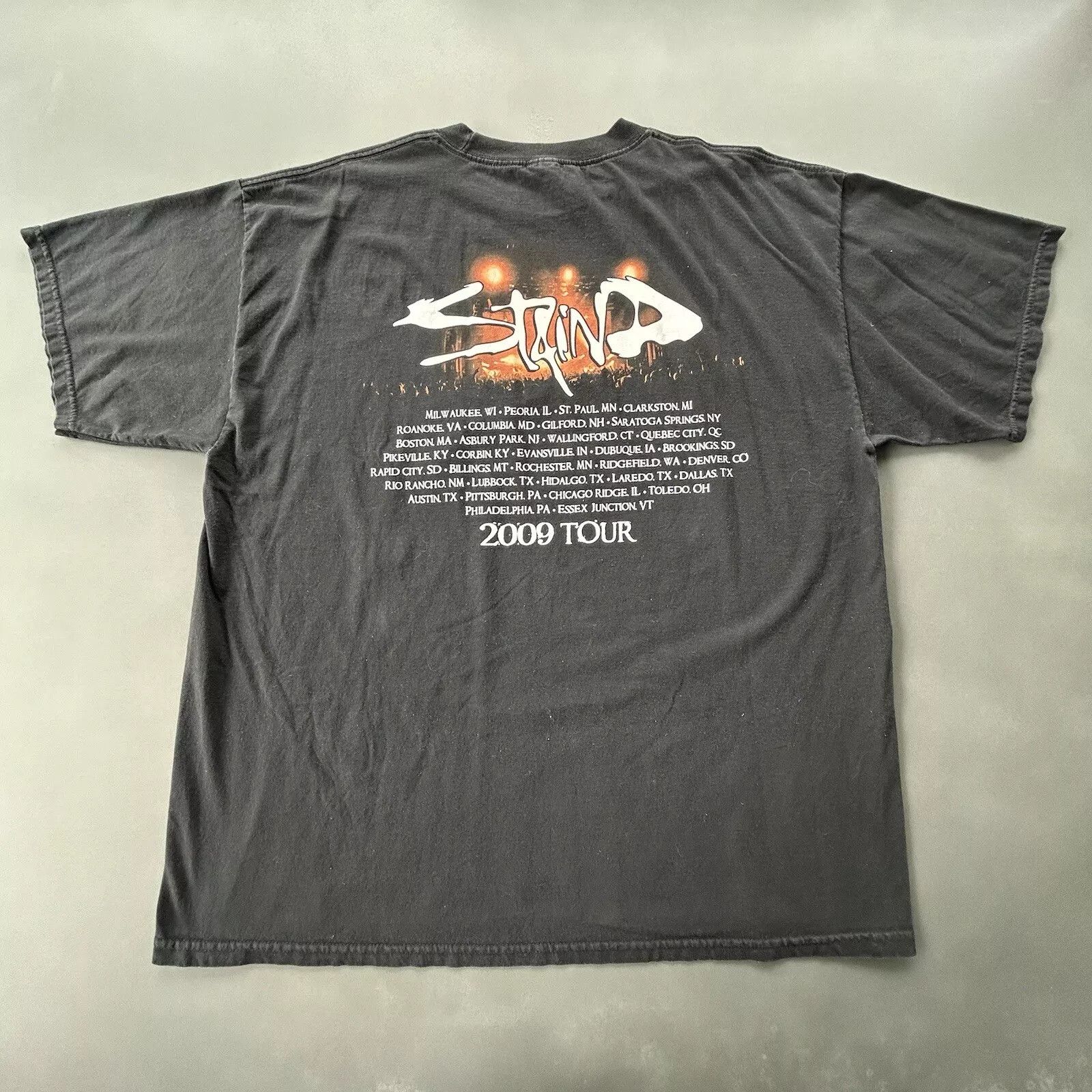 Alstyle Vintage Staind 2009 Tour Concert Band T Shirt Size US XXL / EU 58 / 5 - 2 Thumbnail