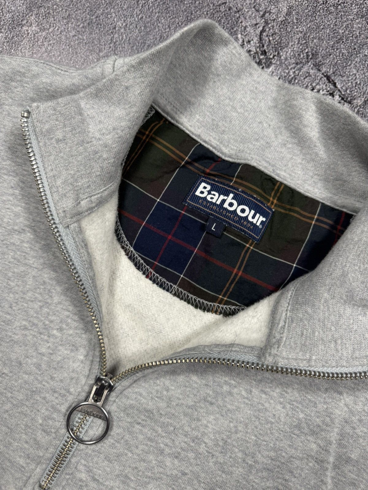 Barbour Barbour 1/4 Zip Grey Sweatshirt Size US L / EU 52-54 / 3 - 4 Thumbnail