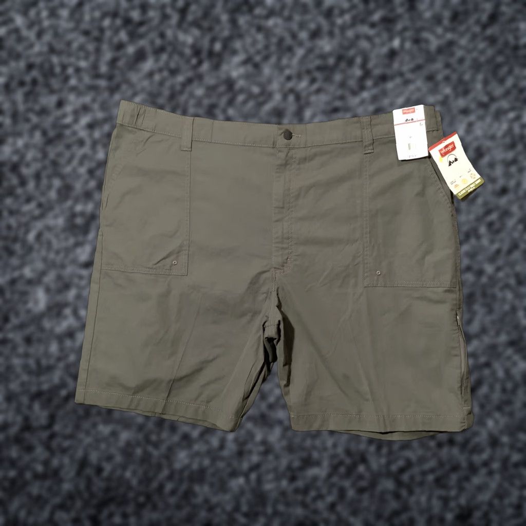 Wrangler Wrangler Gray Shorts Bermuda Relaxed 46 Men Cotton Nylon Spandex Flex Logo Cargo Pockets Casual Slim Size US 30 / EU 46 - 1 Thumbnail