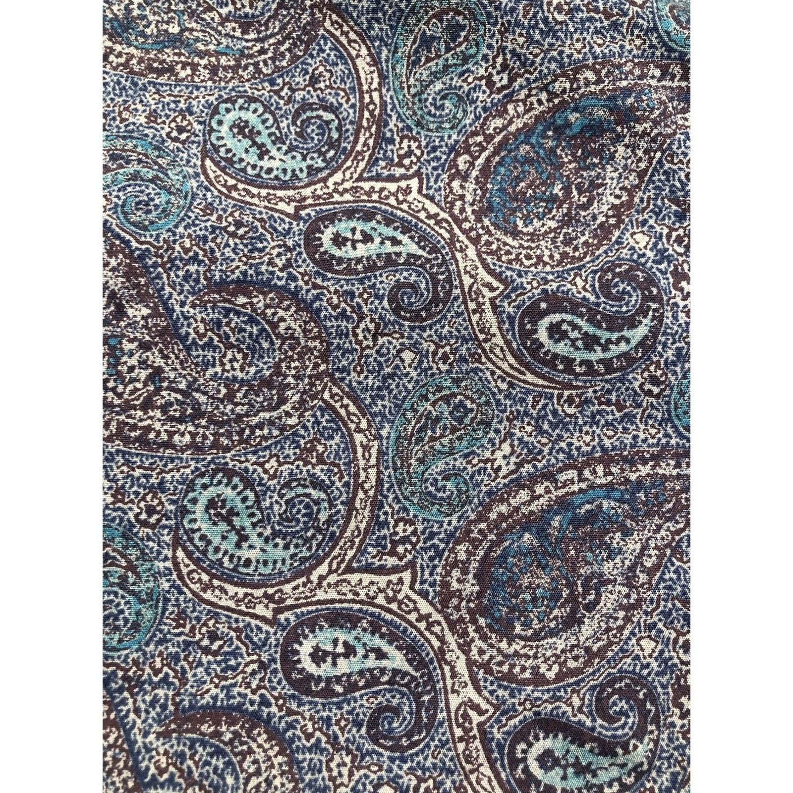 Suitsupply Suitsupply Shirt Mens Large Blue Paisley Long Sleeve Button-Up Casual Dressy Size US L / EU 52-54 / 3 - 7 Thumbnail
