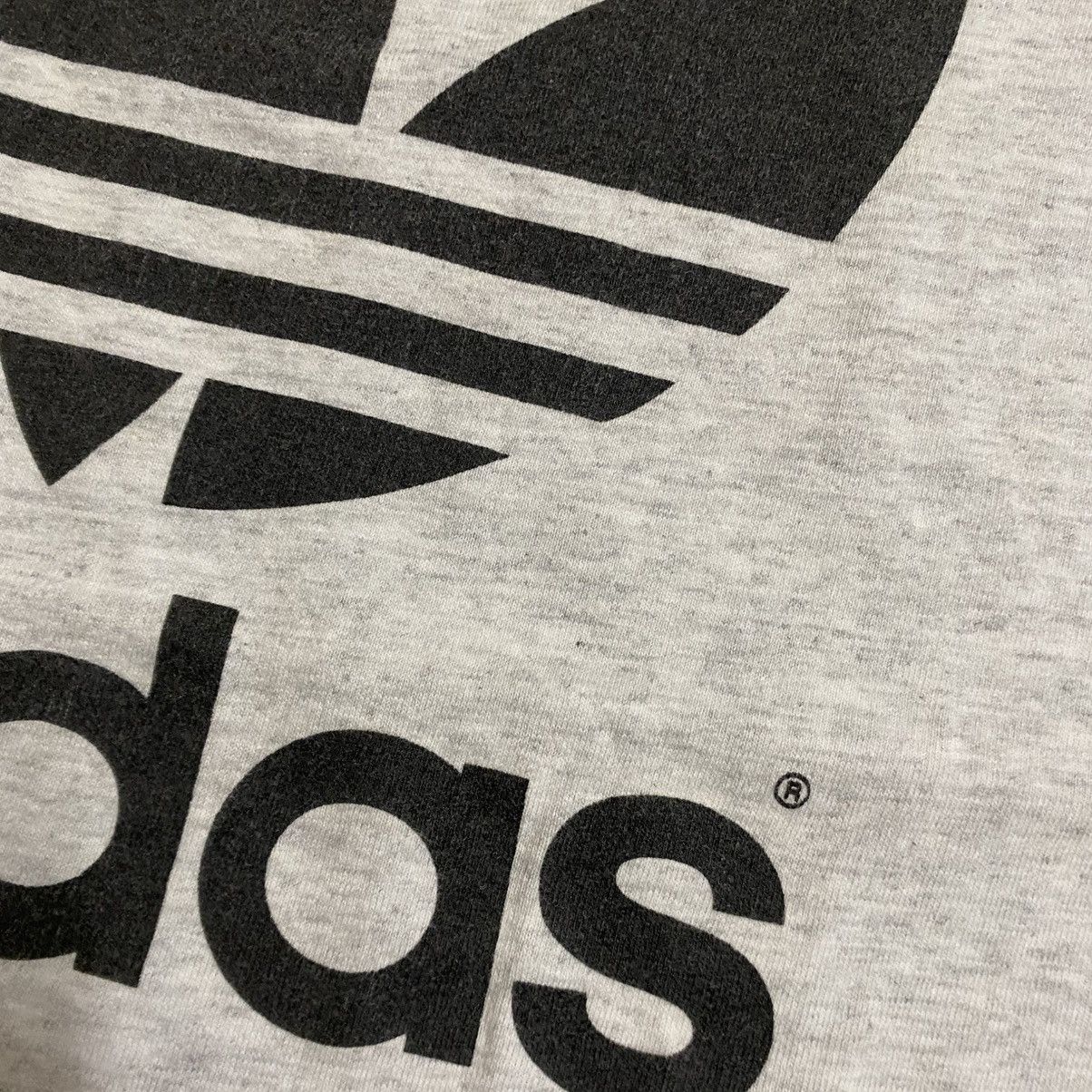 Adidas × Vintage Vintage 90's Adidas trefoil Big Logo Tee Size US M / EU 48-50 / 2 - 5 Thumbnail