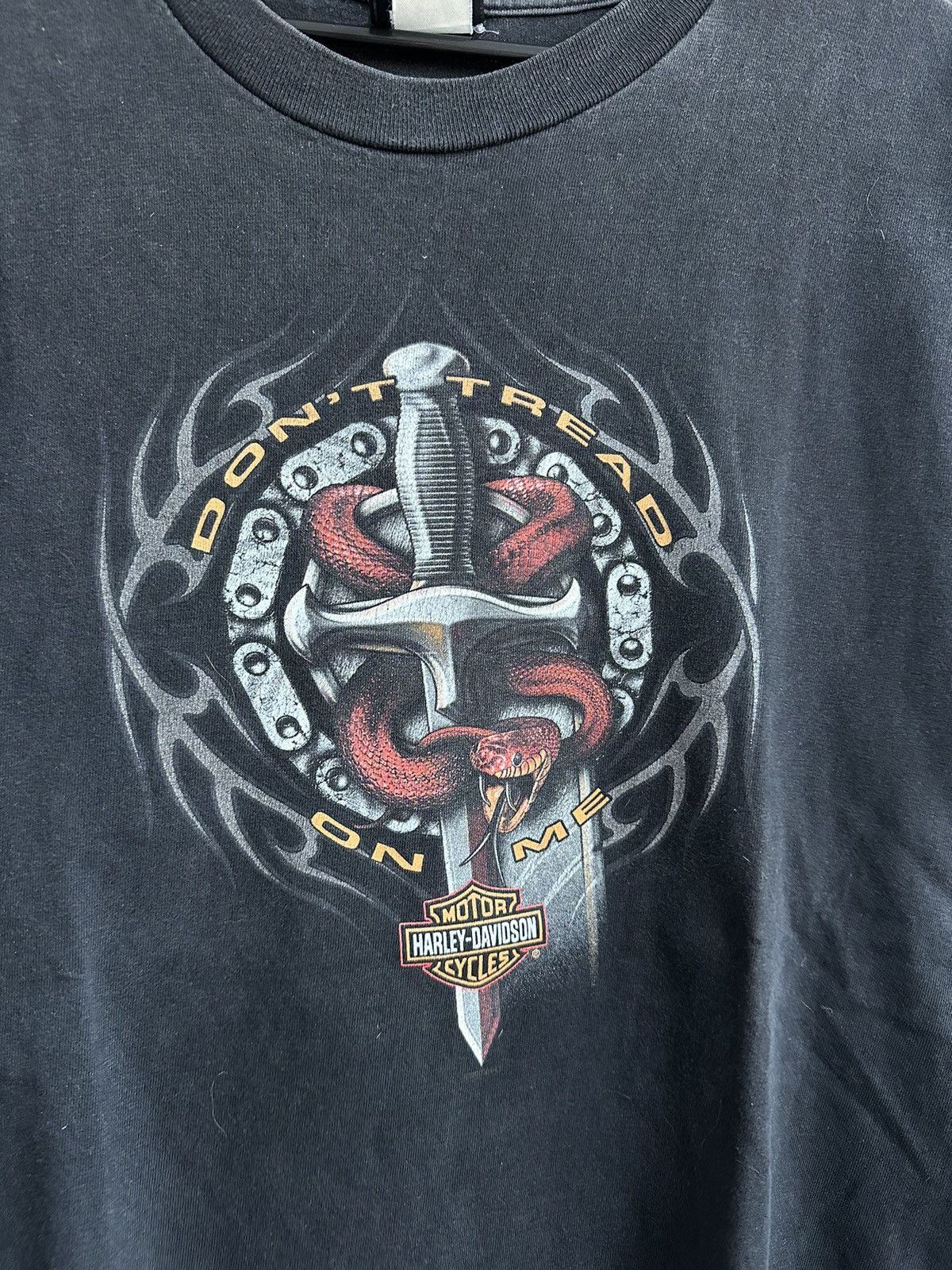 Harley Davidson 🔥VINTAGE HARLEY DAVIDSON GRAPHIC SNAKE T-SHIRT🔥 Size US M / EU 48-50 / 2 - 3 Thumbnail