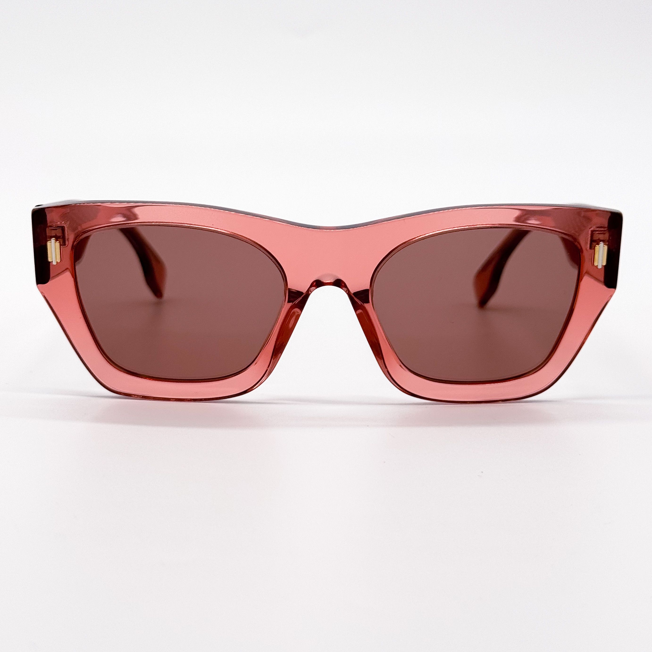 Fendi NEW FENDI FE40100I 72S SHINY PINK WOMEN SUNGLASSES FENDI Size ONE SIZE - 2 Thumbnail