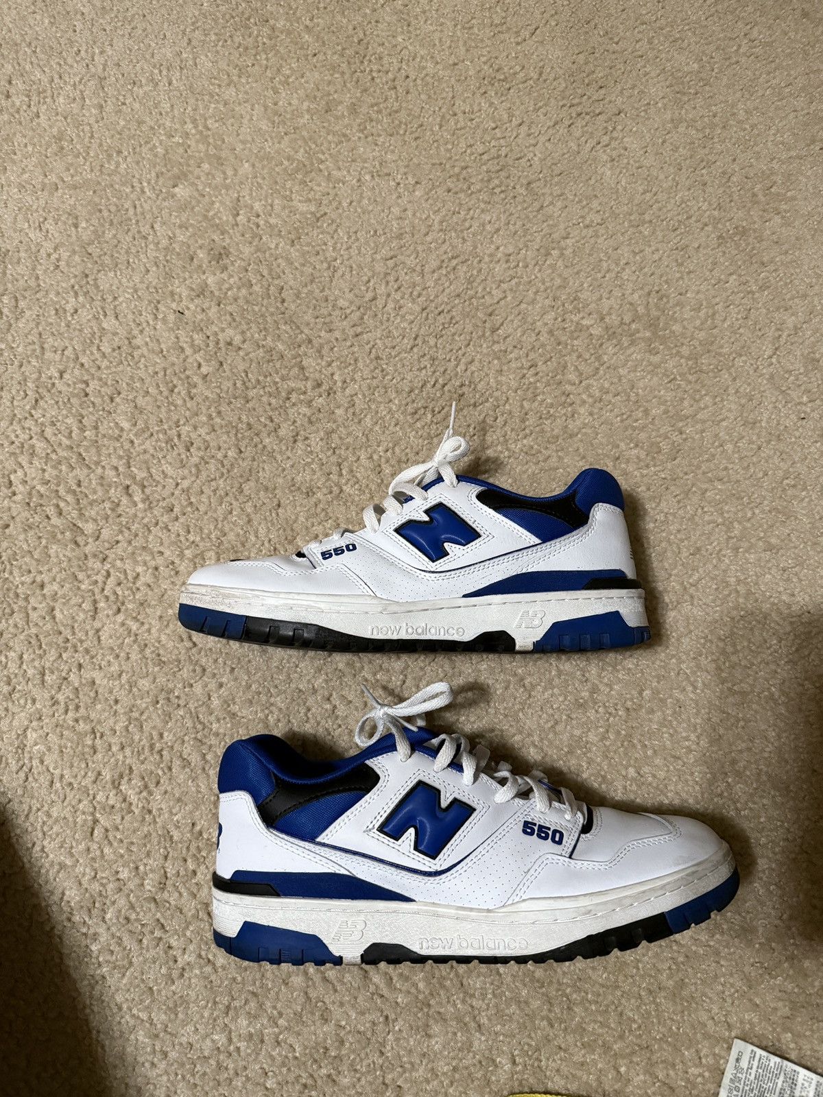 New Balance New Balance 550 Blue White Team Royal Size US 10.5 / EU 43-44 - 1 Thumbnail