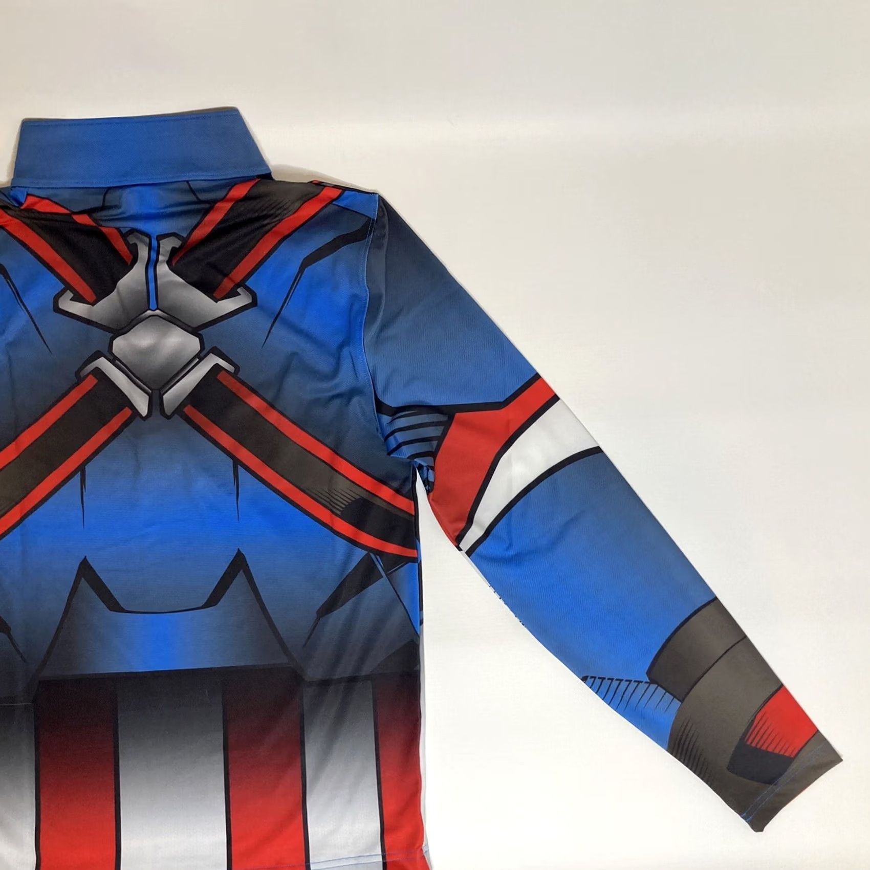 Spyder Spyder Marvel Tech Top Men's Small Blue Captain America 1/4 Zip Poly Blend Size US S / EU 44-46 / 1 - 7 Thumbnail