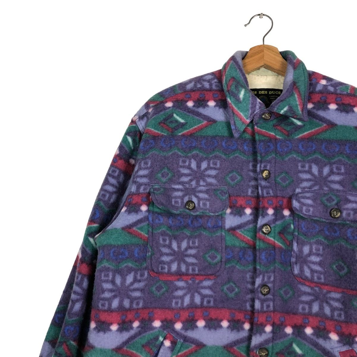 Japanese Brand × Vintage 🔥VINTAGE WOOL JACKET AZTEC NATIVE CLES DES DUCS ISSEY MIYAKE Size US M / EU 48-50 / 2 - 4 Thumbnail