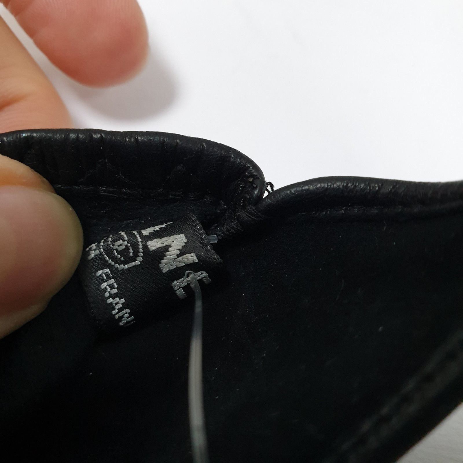 Chanel Chanel Black Leather Mittens - Size 8 Size ONE SIZE - 4 Thumbnail