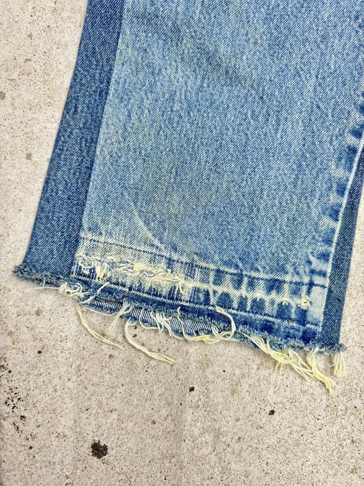 Levi's × Vintage Vintage 32x32 Distressed & Flare Jeans 90s Denim Boro Patch Size US 32 / EU 48 - 8 Thumbnail
