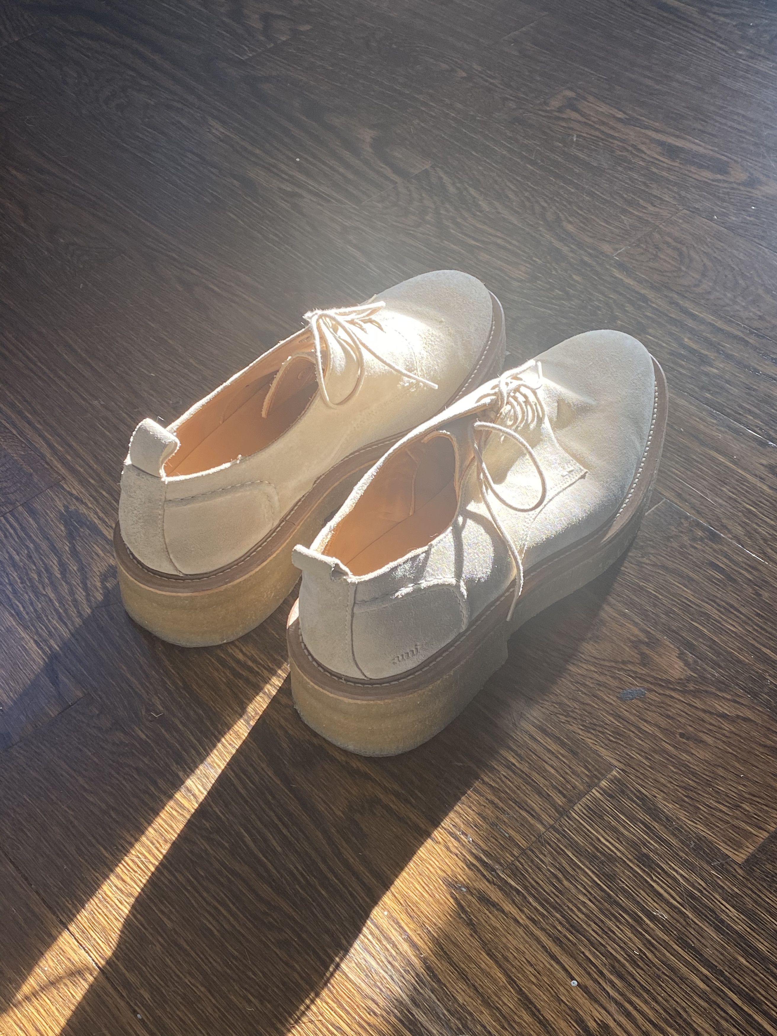 AMI AMI Paris beige derby shoes Size US 11.5 / EU 44-45 - 8 Thumbnail