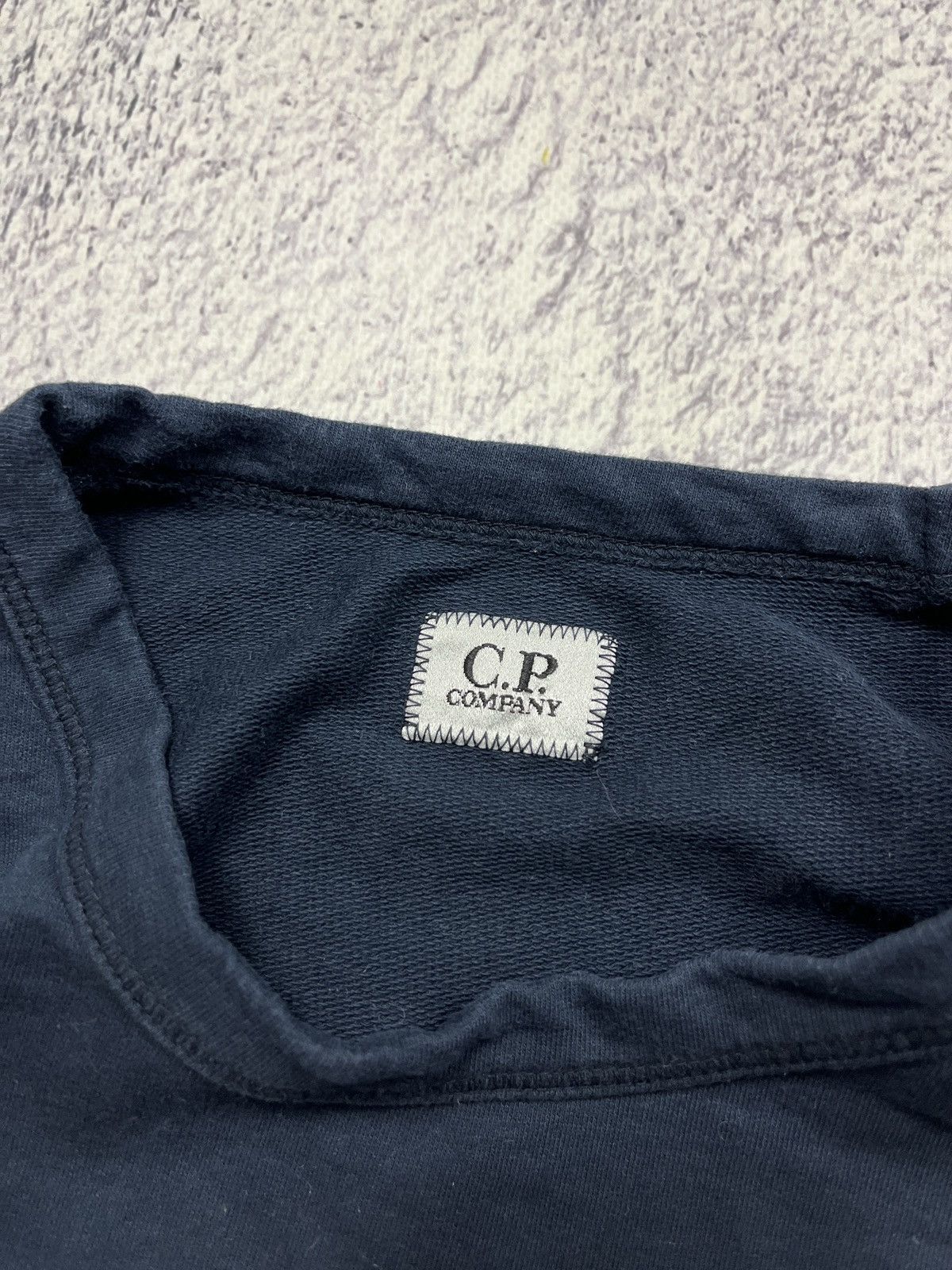 C.P. Company × Massimo Osti × Other C.P. Company Big Embroidered Logo Cotton Navy Sweatshirt Size US M / EU 48-50 / 2 - 10 Thumbnail